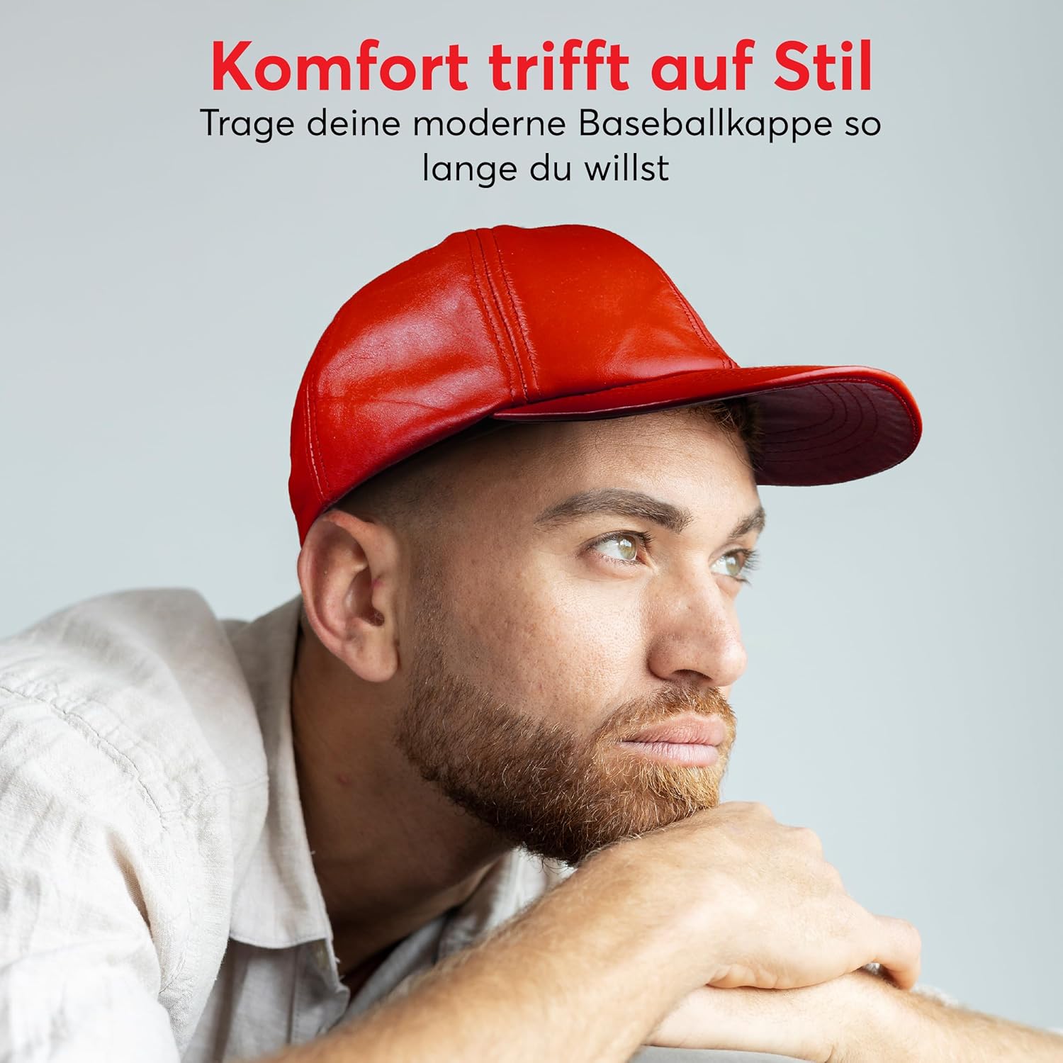Thumbnail 3 de Royal Phoenix Ledercap aus echtem Nappaleder – zeitlose Baseball Cap mit Snapback