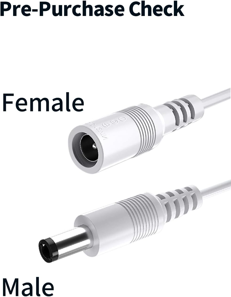 Detalle de 3M DC Verlängerungskabel für AVM Fritz!Box Router – Passend für FRITZ!Box Modelle und Repeater
