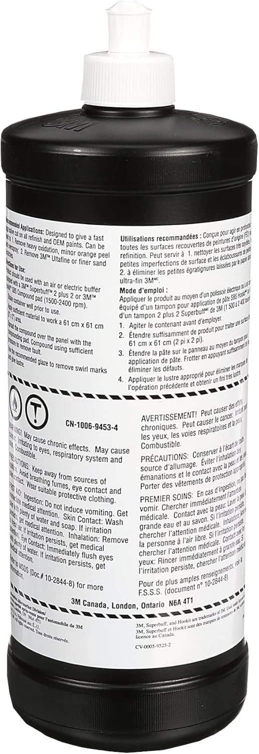 Thumbnail 1 de 3M Super Duty Rubbing Compound 1 qt 🧽