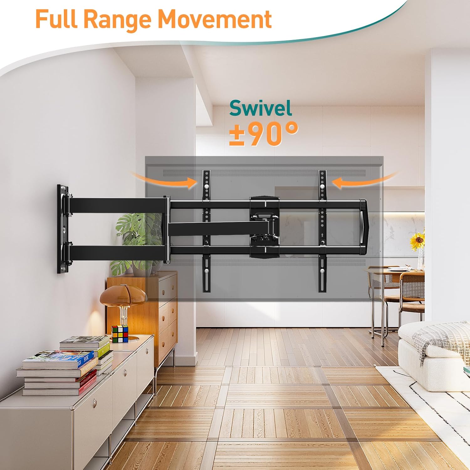 Detalle 2 de ELIVED 813mm Long Arm TV Wall Bracket for 37–75" TVs