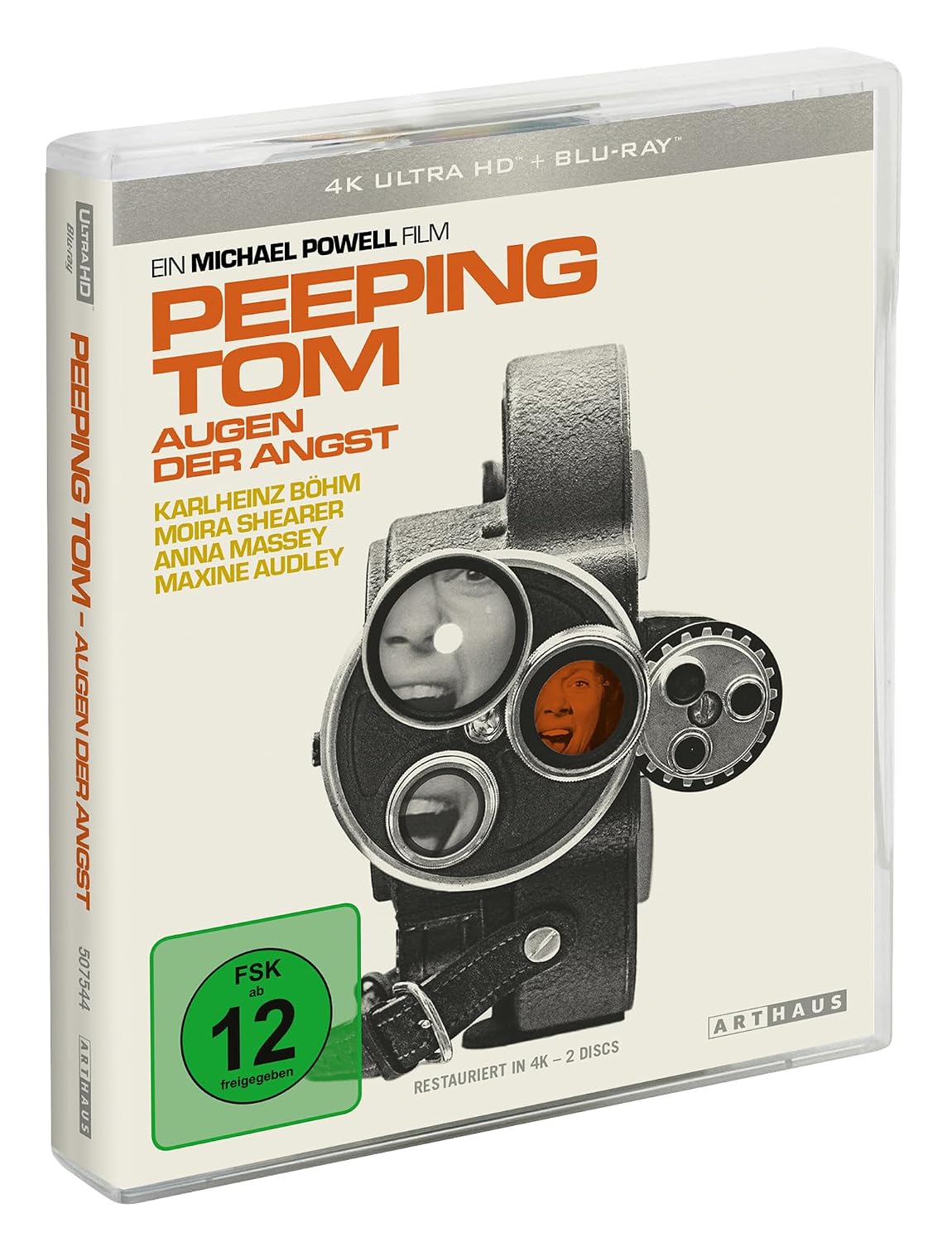 Detalle de Peeping Tom – Augen der Angst (Collectors Edition) 4K Ultra HD + Blu-ray | Studiocanal