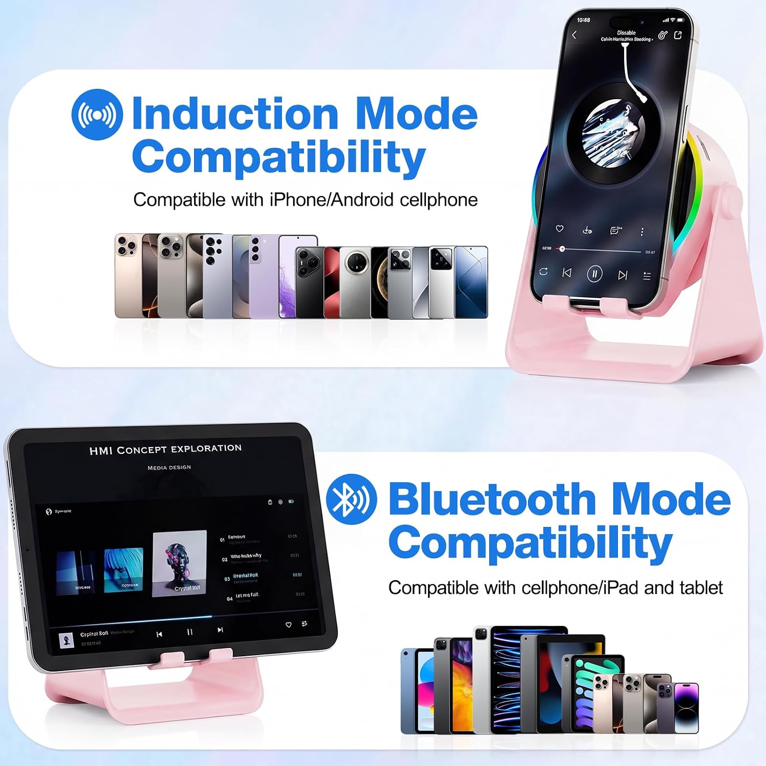 Detalle 1 de TARKARI Wireless Induction Speaker with Bluetooth 5.3