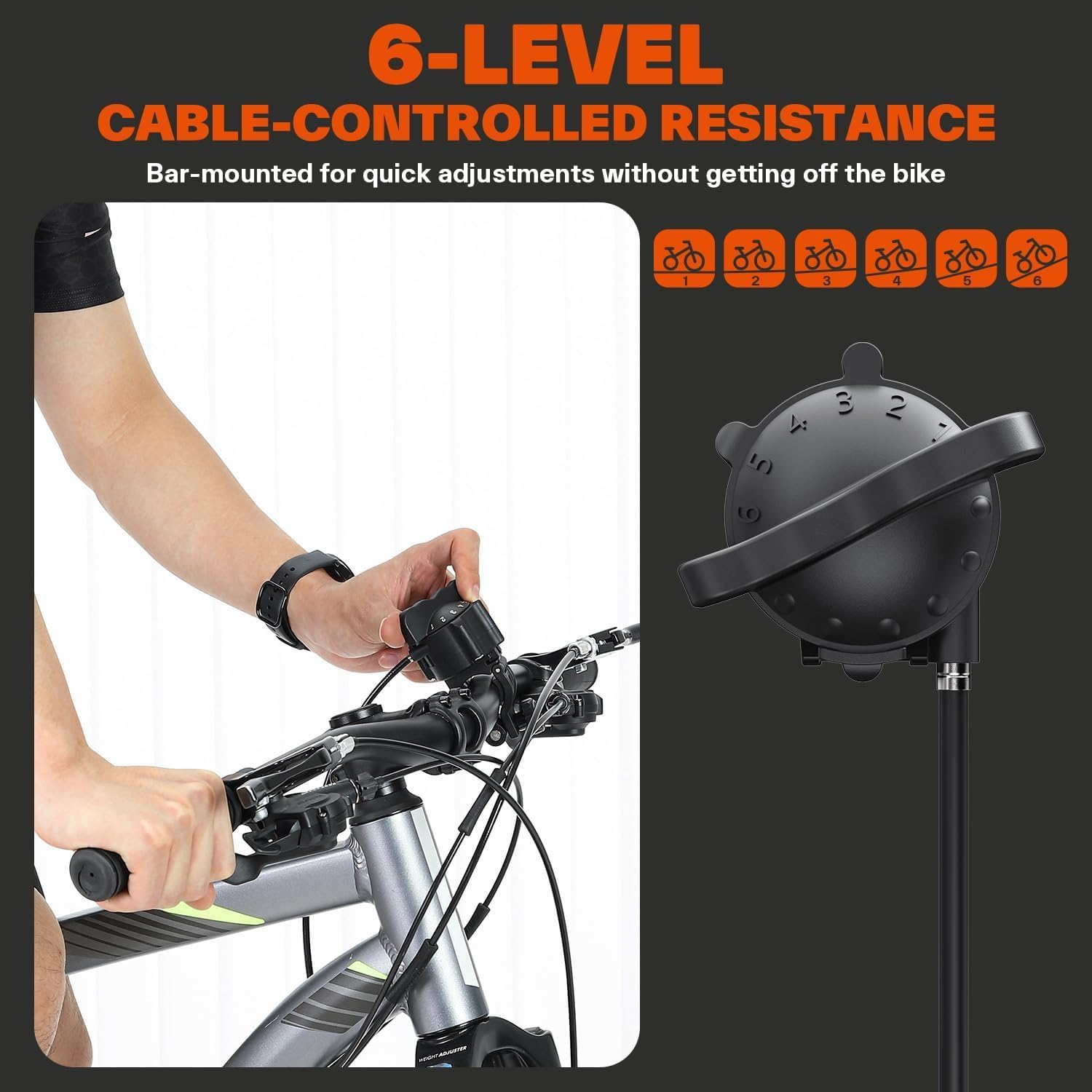 Detalle 2 de Sportneer Turbo Trainer 6-level magnetic bike stand