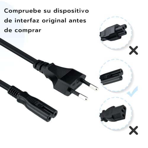 Thumbnail 3 de Mcbazel Cable de alimentación C7 de 3 m con enchufe europeo y PVC flexible