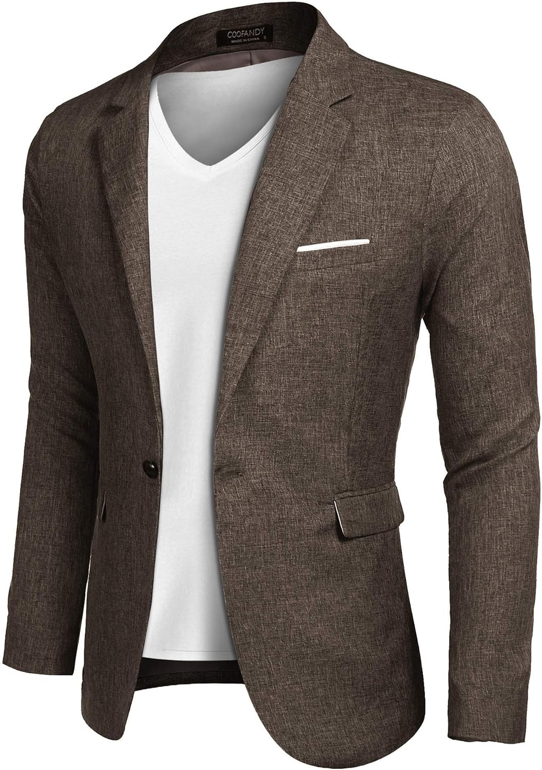 Thumbnail 5 de COOFANDY Men's Slim Fit One Button Blazer – Lightweight Casual Sport Coat