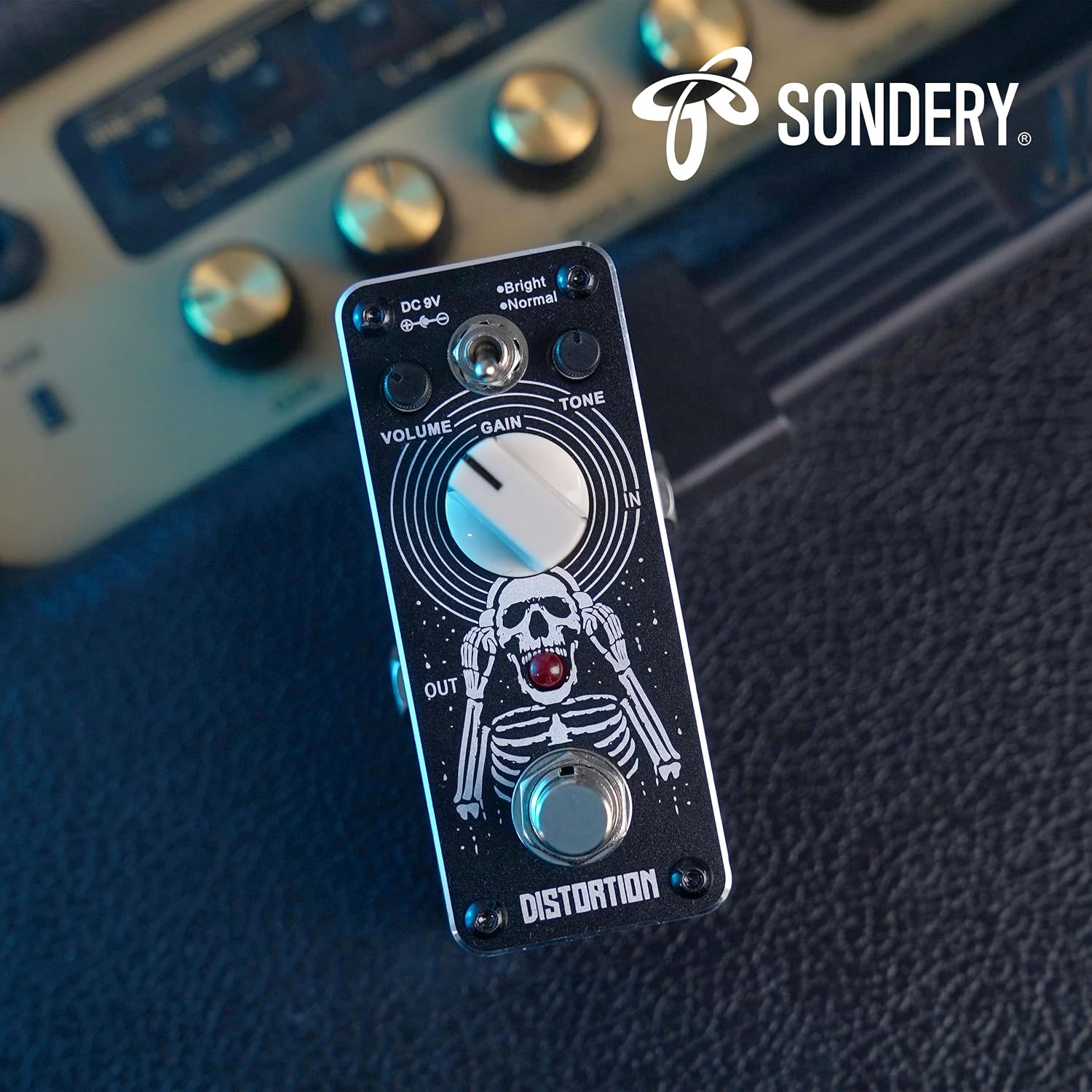 Detalle 2 de Sondery sdn-9 Mini Distortion Pedal with Bright and Normal Modes