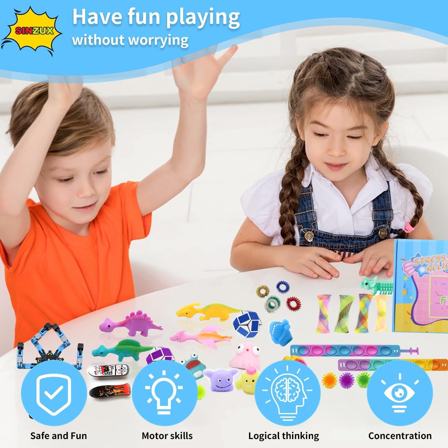 Detalle de SINZUX Fidget Toys Pack 50 pcs