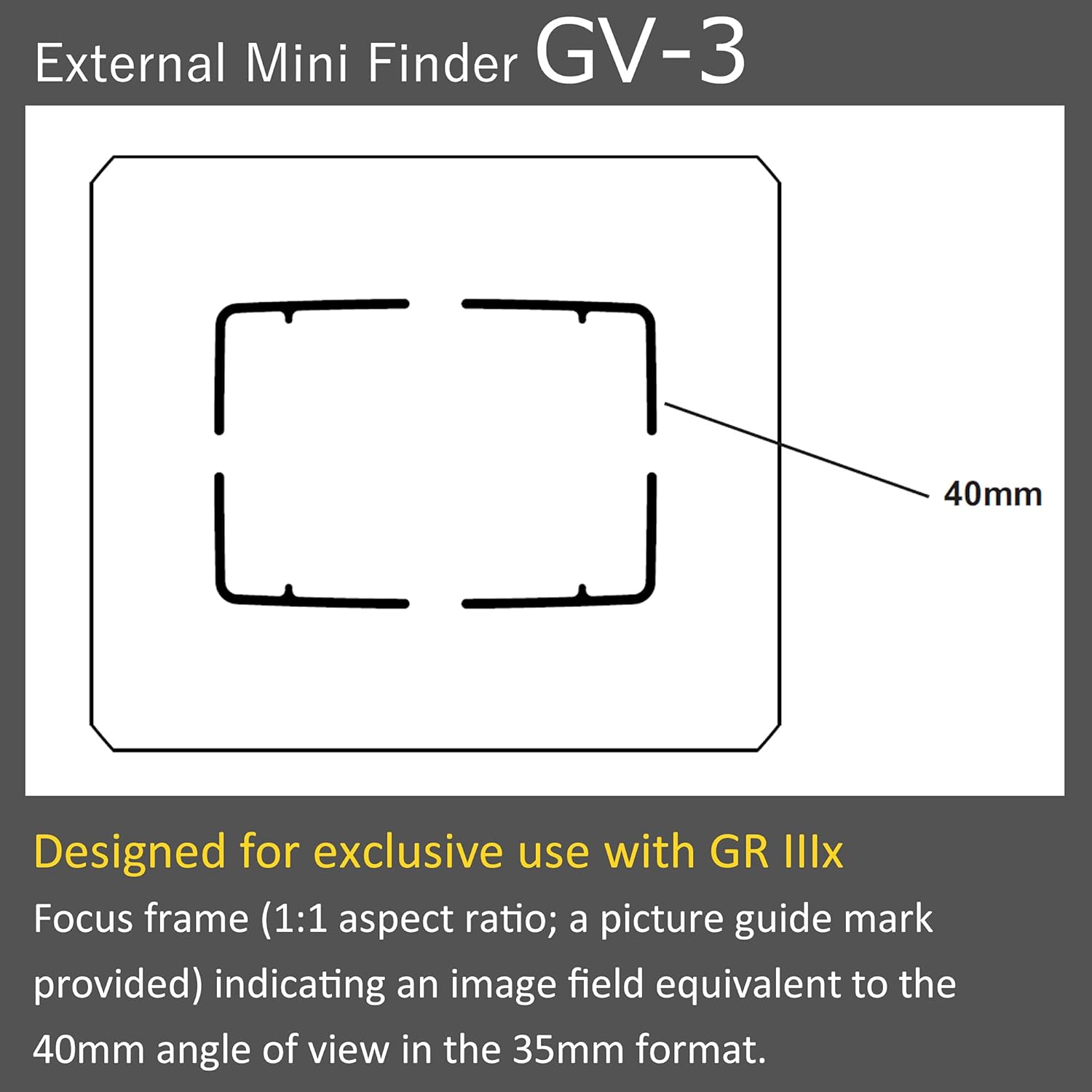 Thumbnail 3 de Ricoh GV-3 Externer Mini-Sucher für Blitzschuh – kompatibel mit Ricoh GR IIIx