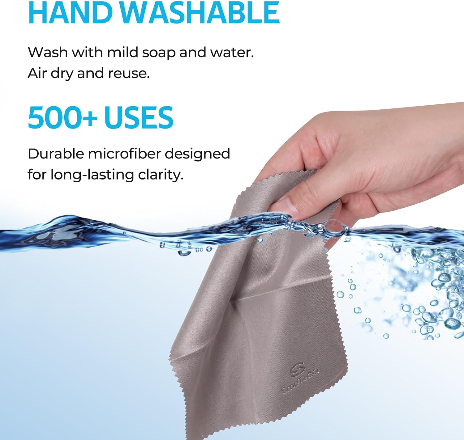 Detalle de SmoTecQ 12 Pack Microfiber Lens Cleaning Cloths