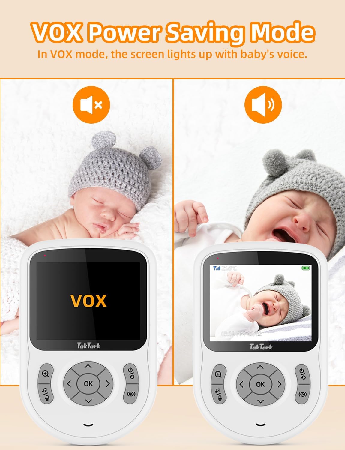 Thumbnail 5 de TakTark Babyphone mit Kamera 2,8 Zoll
