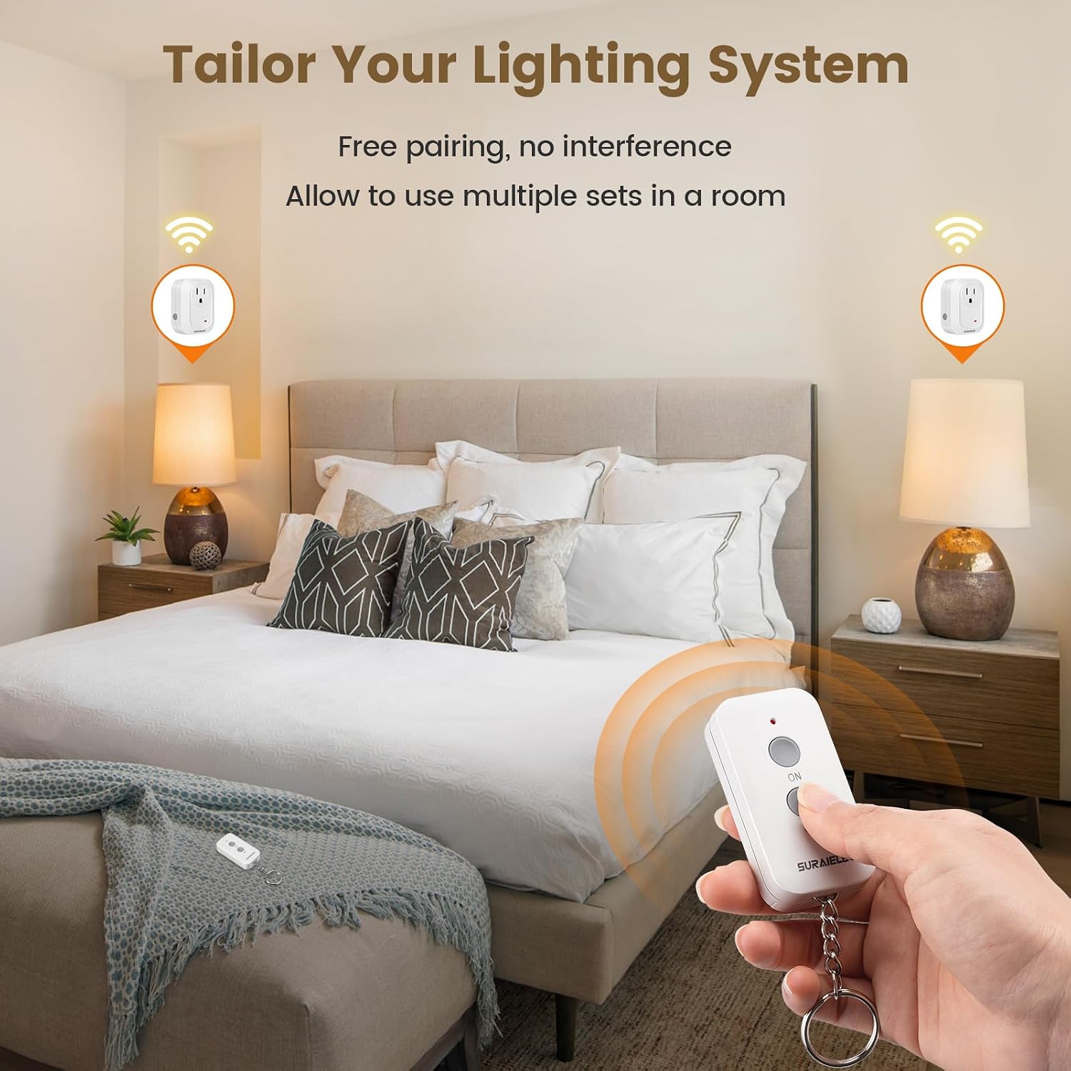 Detalle 2 de SURAIELEC Remote Control Outlet Plug with 100-ft RF Range