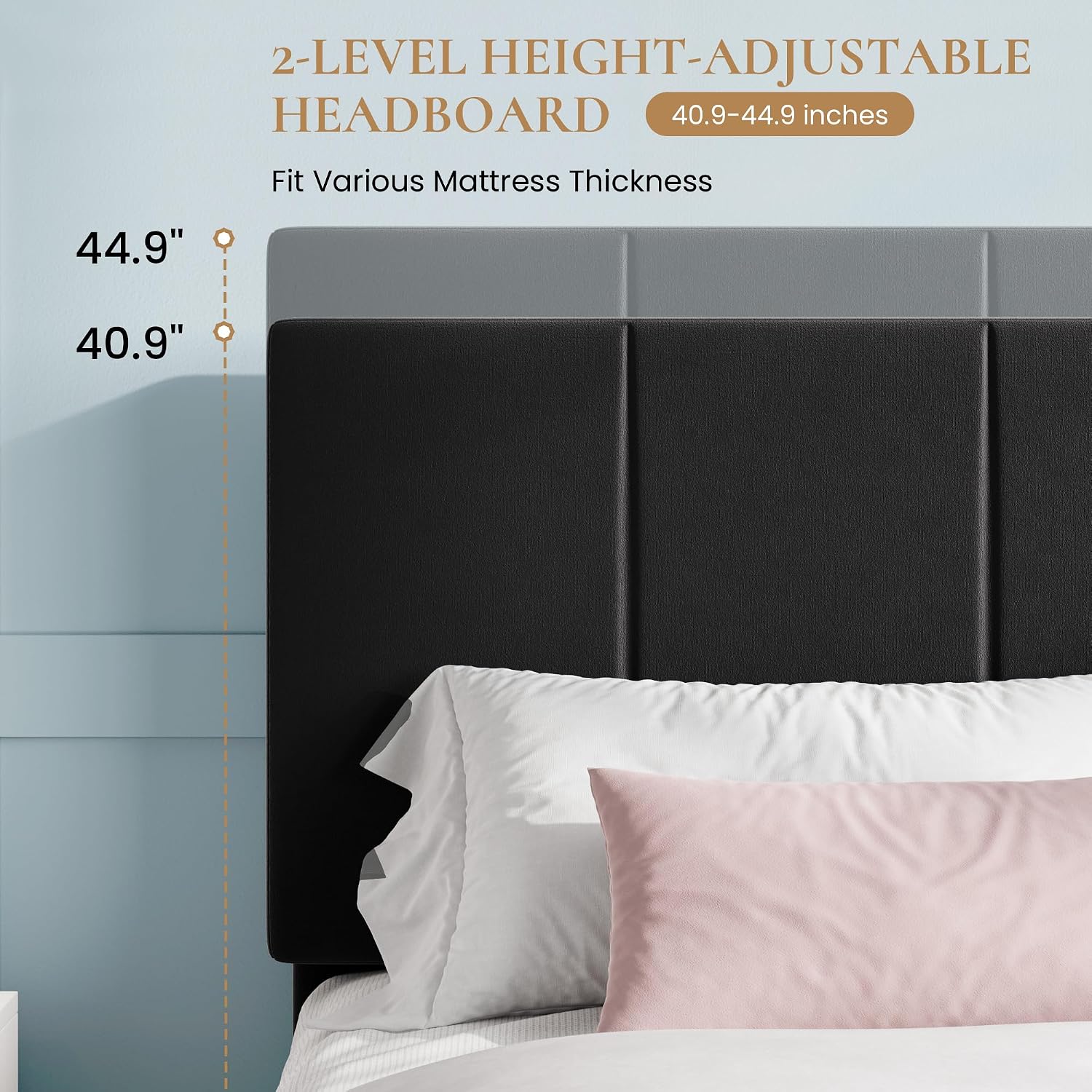 Detalle de SHA CERLIN Queen Bed Frame