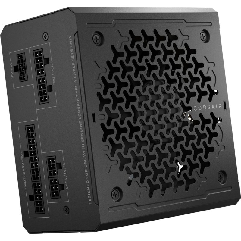 Detalle de Corsair RM650e 650W fuente ATX 80 Plus Gold modular
