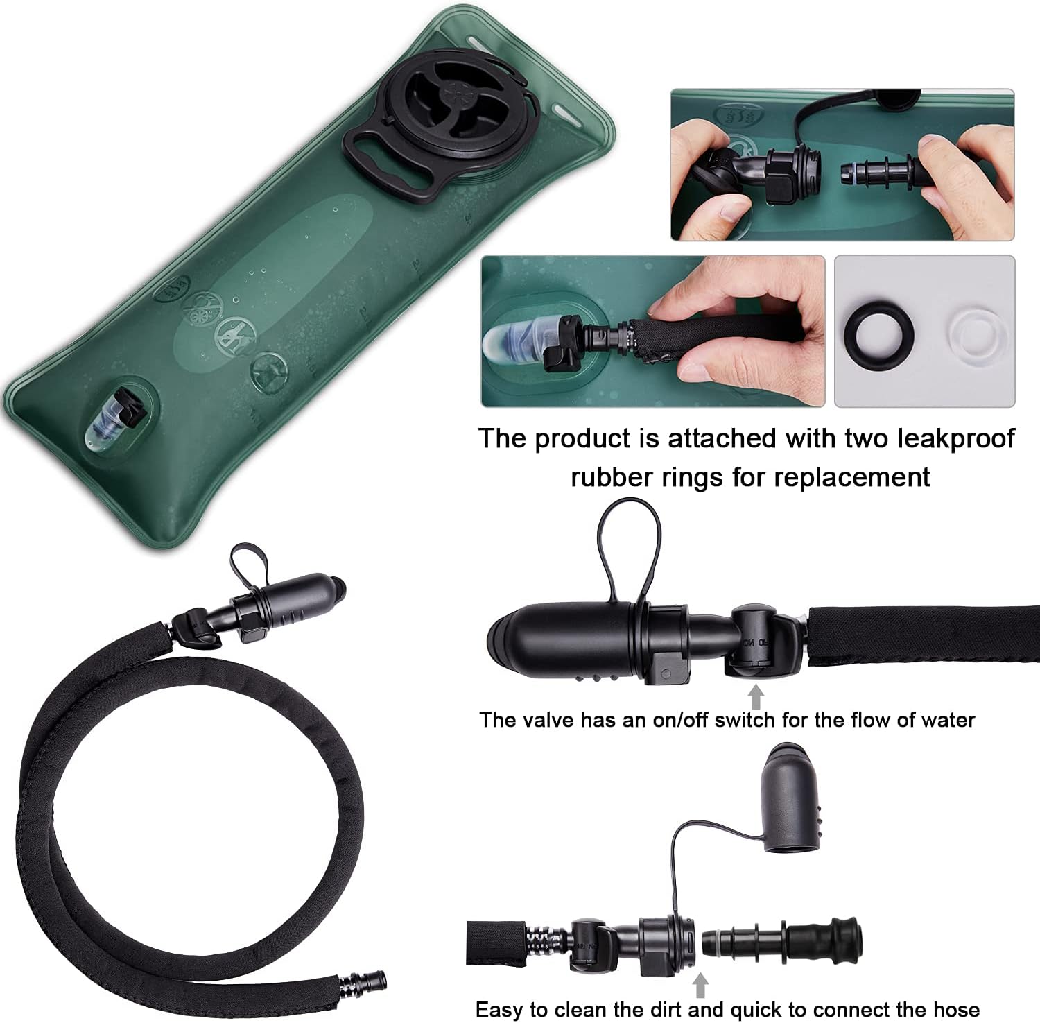Detalle 1 de G4Free 22L zaino idratazione con sacca 3L per trekking