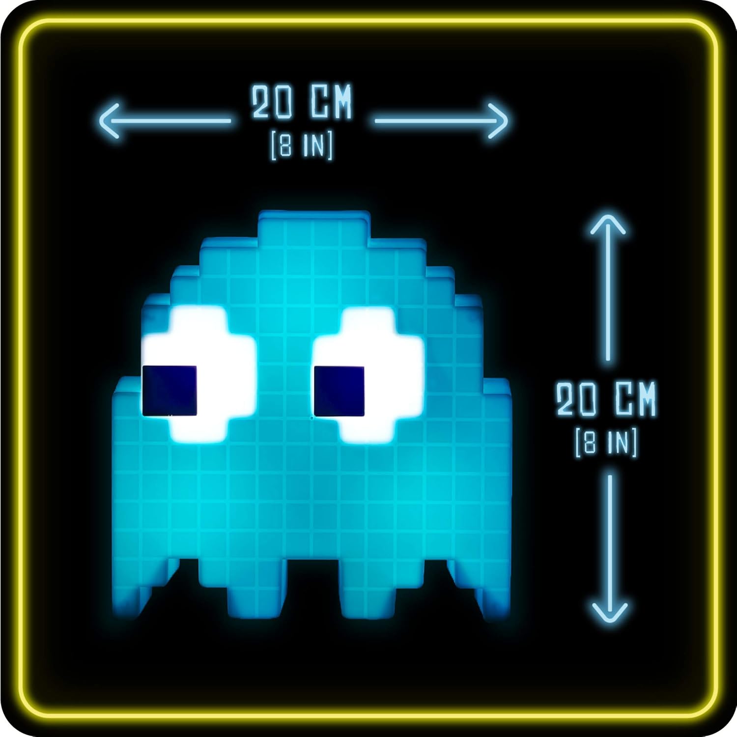 Thumbnail 1 de Paladone Pac-Man Ghost Light — Officially Licensed, Colour Phasing, Music-Reactive USB Lamp