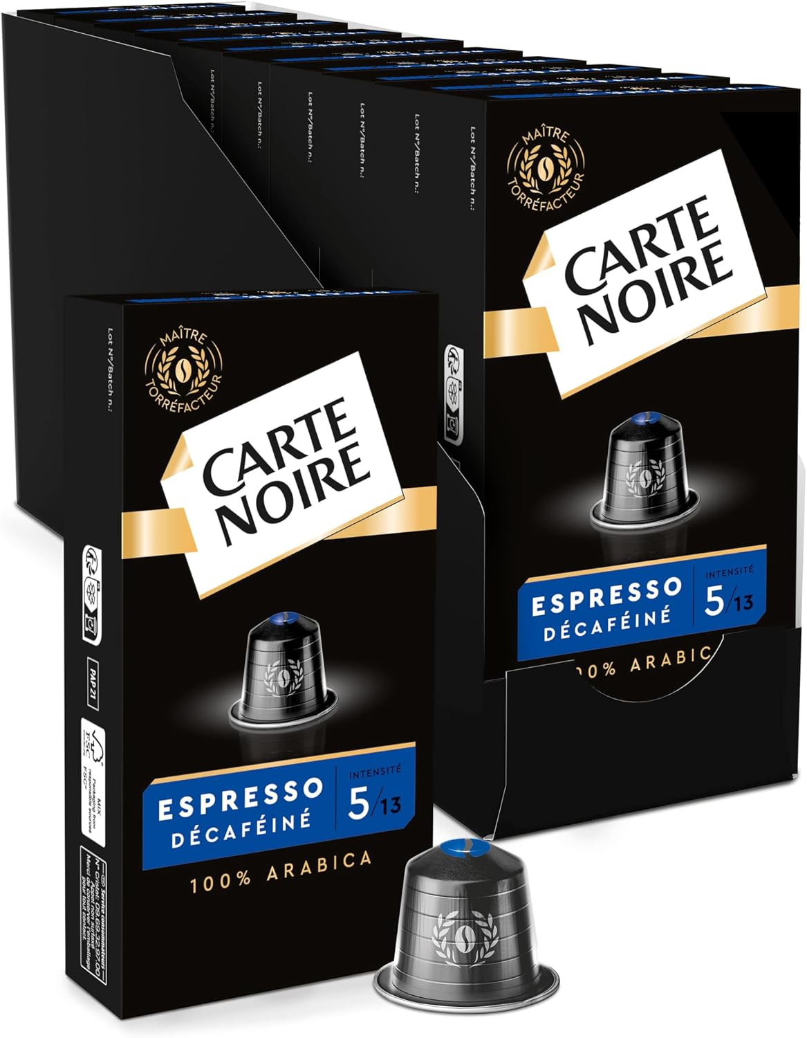 Detalle de CARTE NOIRE Capsules Décaféiné N°5 10