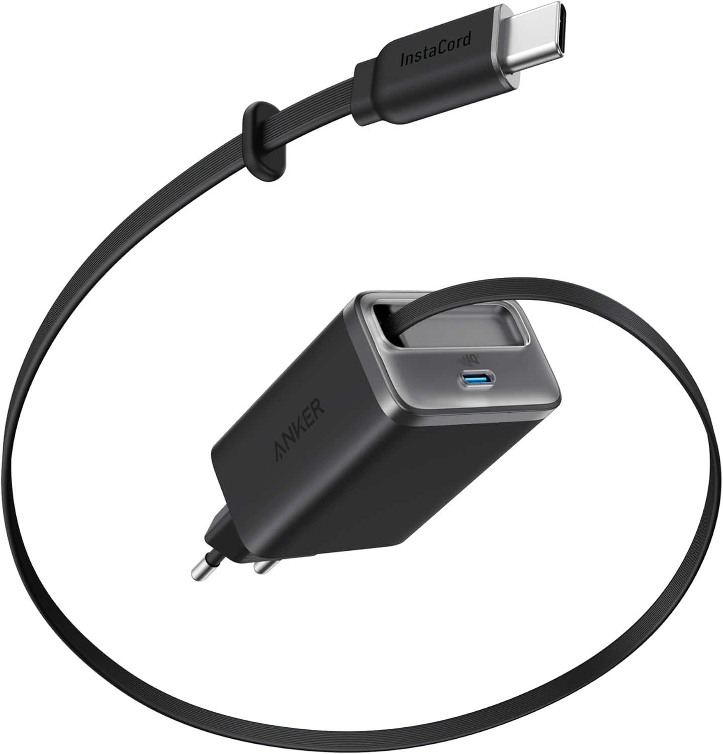 Detalle de Anker Nano 35W Cargador USB-C con cable retráctil