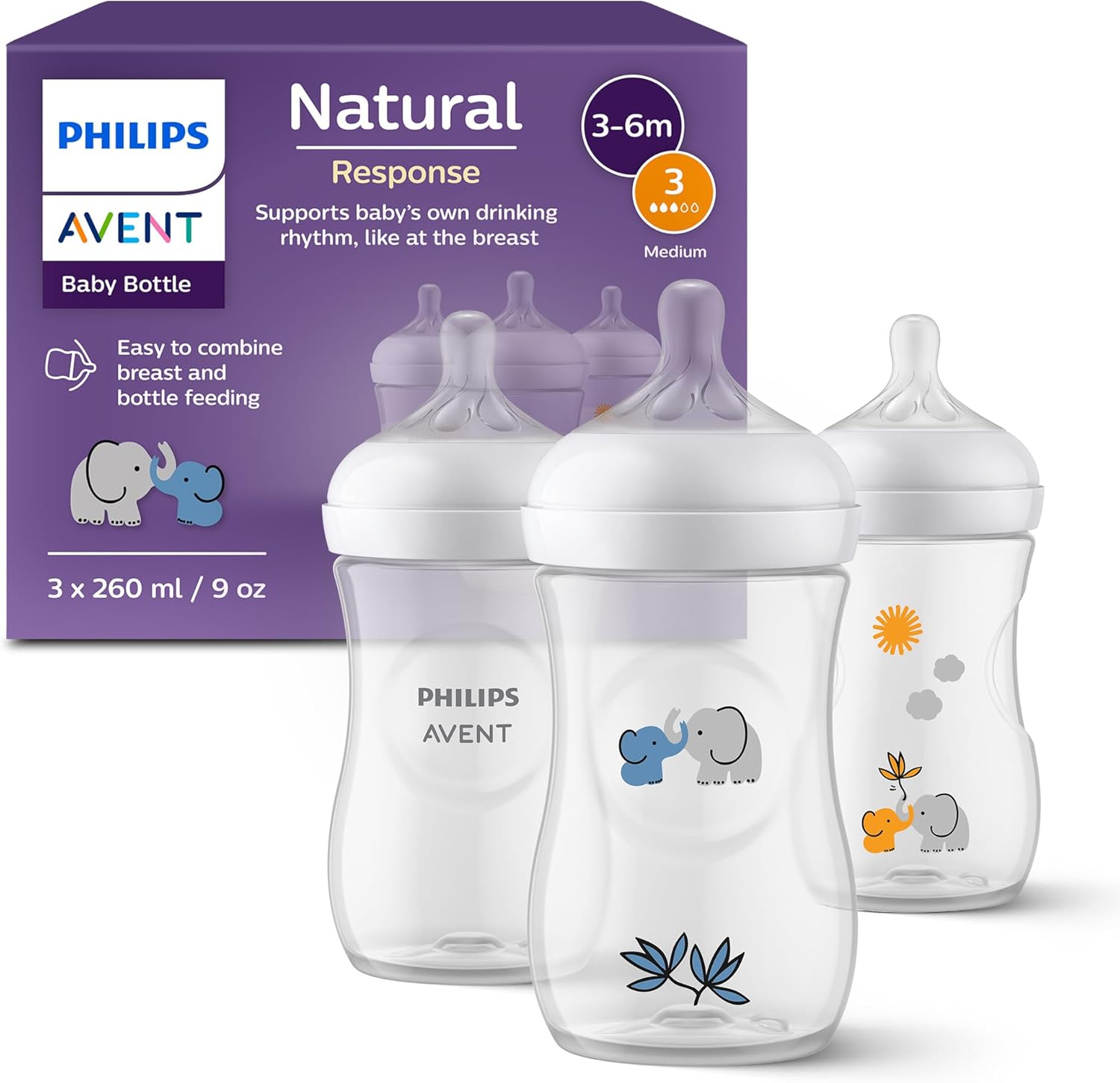 Detalle de Philips Avent Natural Response SCY903/63 260 ml