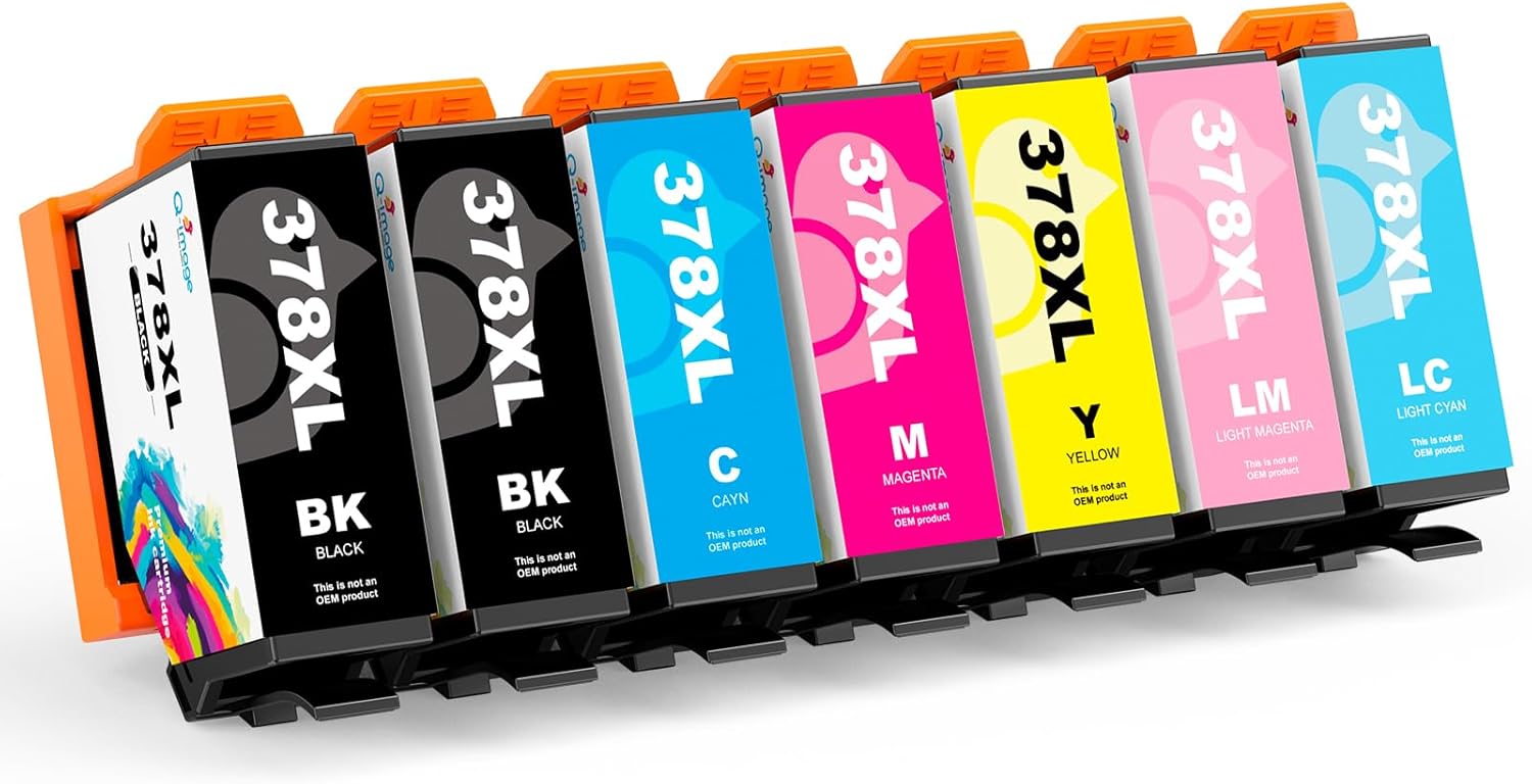 378XL Compatible Ink Cartridges 7-Pack 🖨️