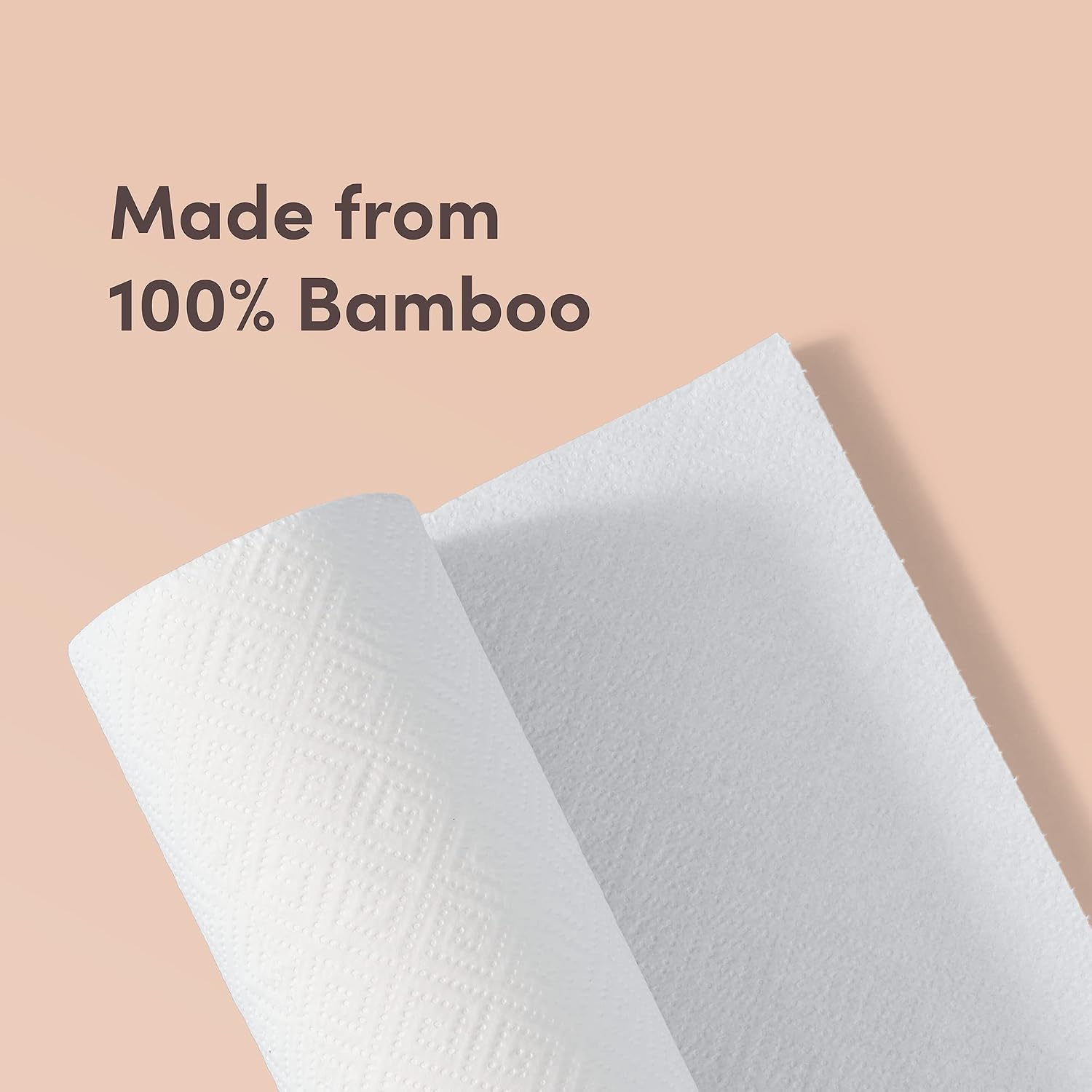 Detalle 2 de Amazon Aware Bamboo Paper Towels, 12 Rolls (2-ply), FSC Certified, Plastic-Free