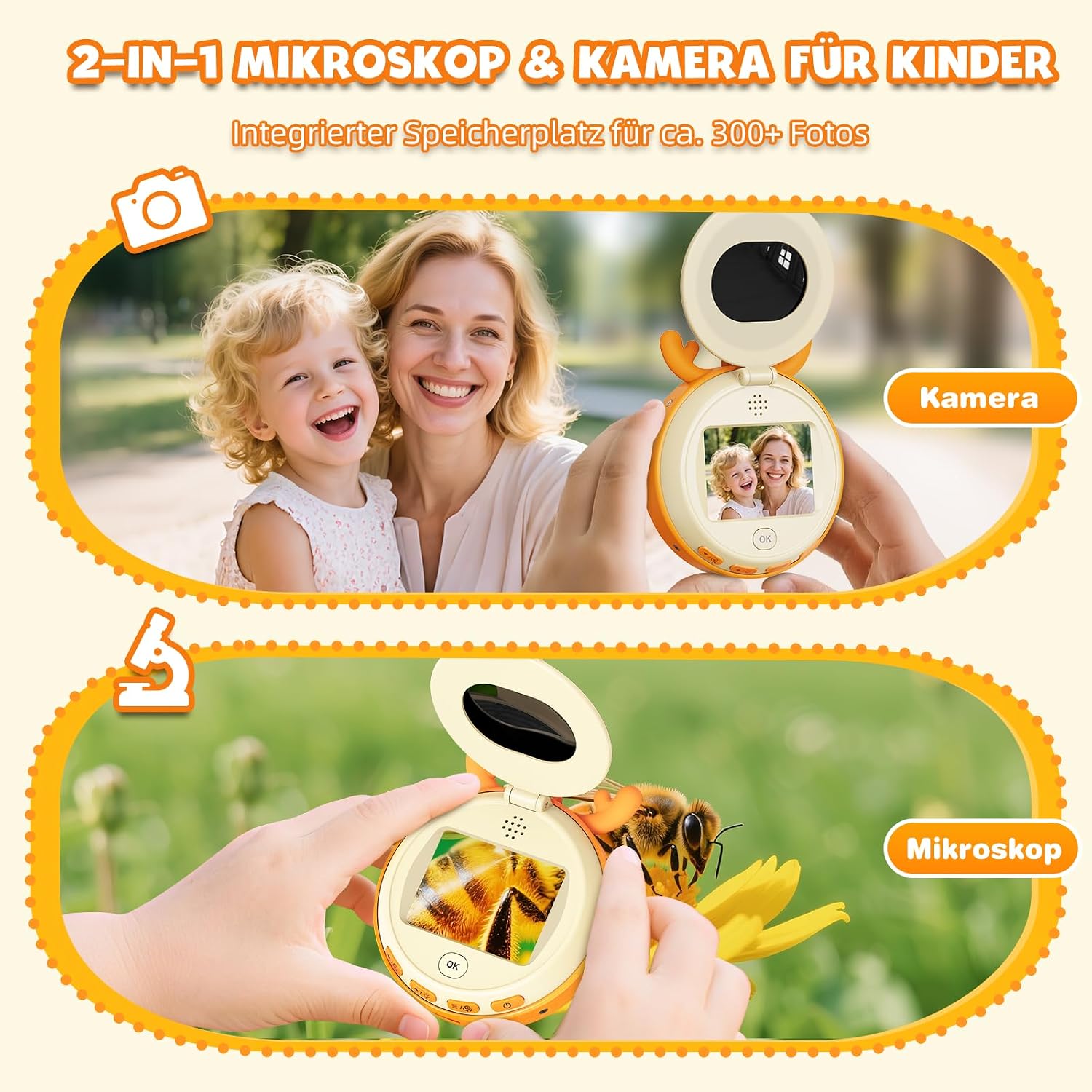 Detalle de Leipan 2-in-1 Mikroskop 500× für Kinder