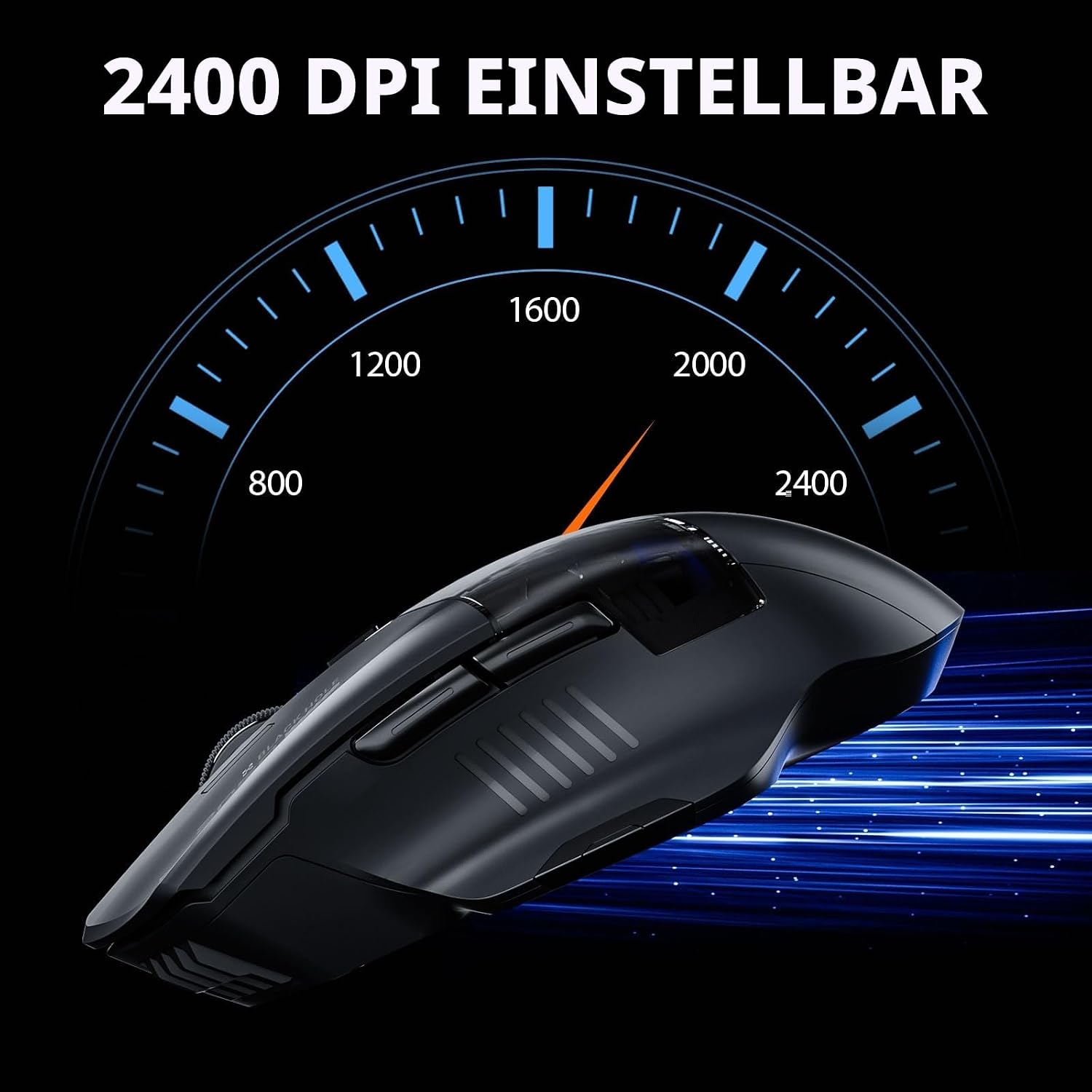 Detalle de INPHIC A9 Explorer Bluetooth-Maus 2400 DPI đź–±