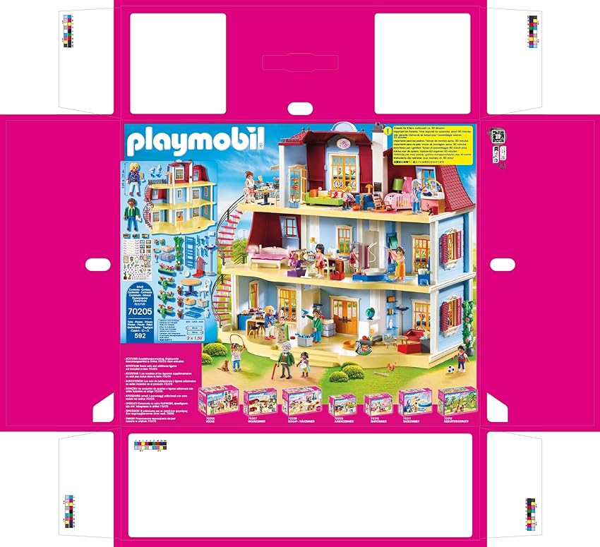 Detalle 2 de PLAYMOBIL 70205 Casa de Muñecas 68x36x62 cm