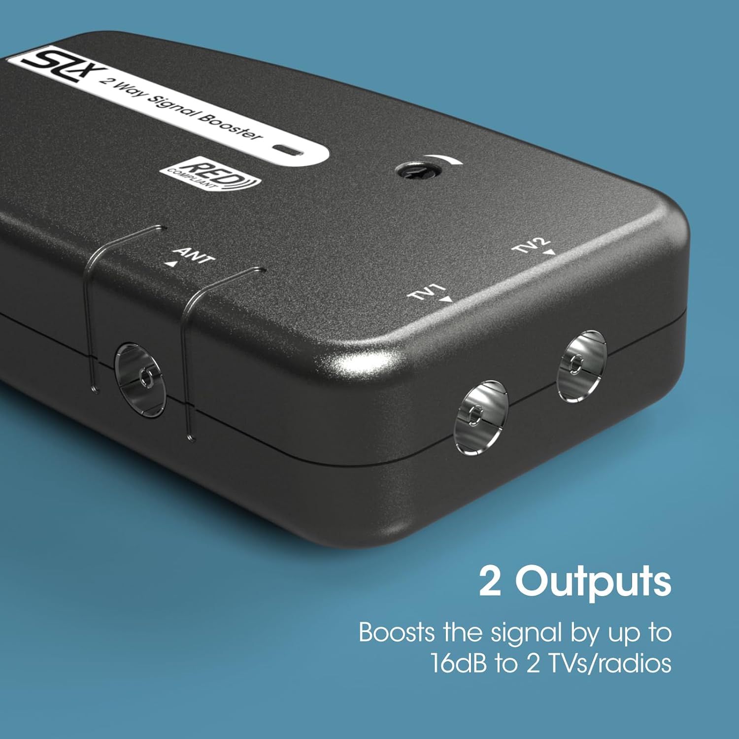 Thumbnail 3 de SLx 2-Way TV Signal Booster Aerial Amplifier with 4G & 5G Filtering (Indoor)