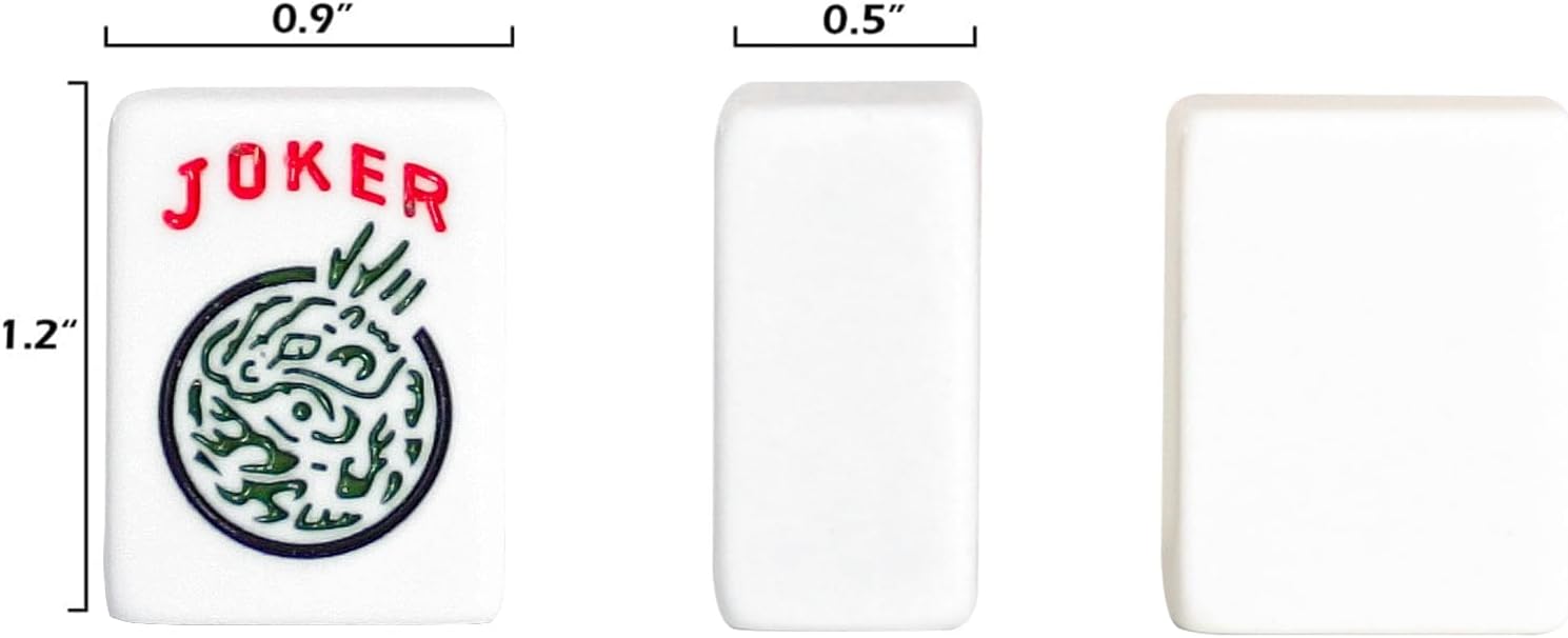Thumbnail 2 de Jongyance American Mahjong Set (166 Tiles) with Blue/Red Carry Bag and All-in-One Racks