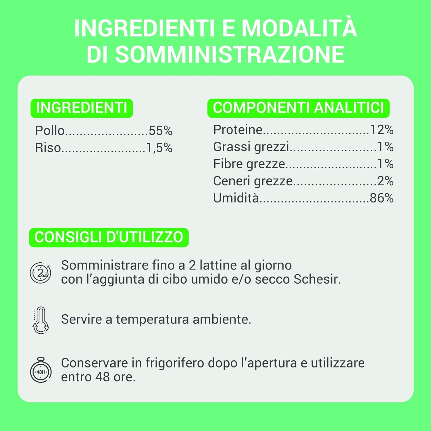Detalle de Schesir Pollo 12x70g: filetti di pollo in gelatina per gatti, pratica confezione multipack