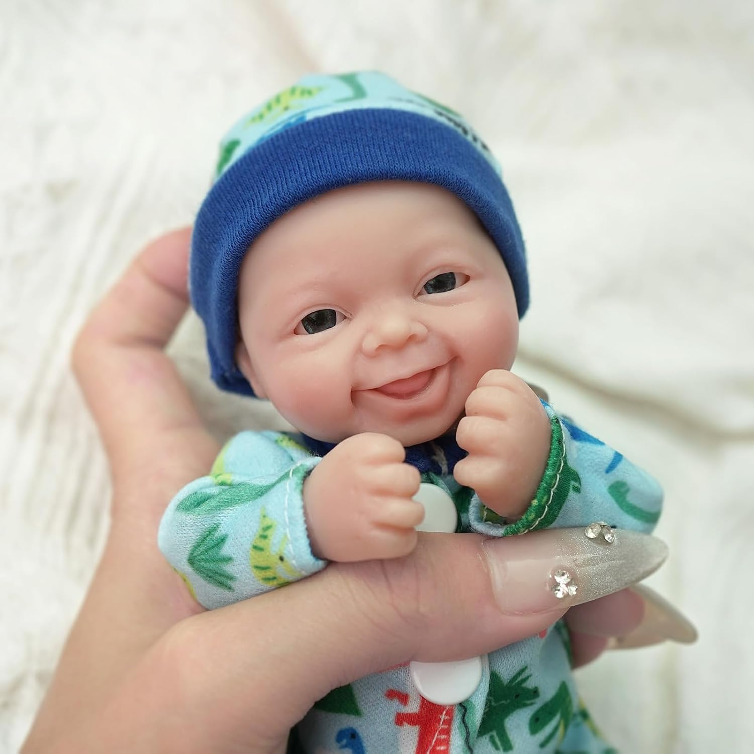 Thumbnail 2 de Newtotlove 7" Reborn Baby Dolls Boy: Full Silicone Mini Realistic Reborn