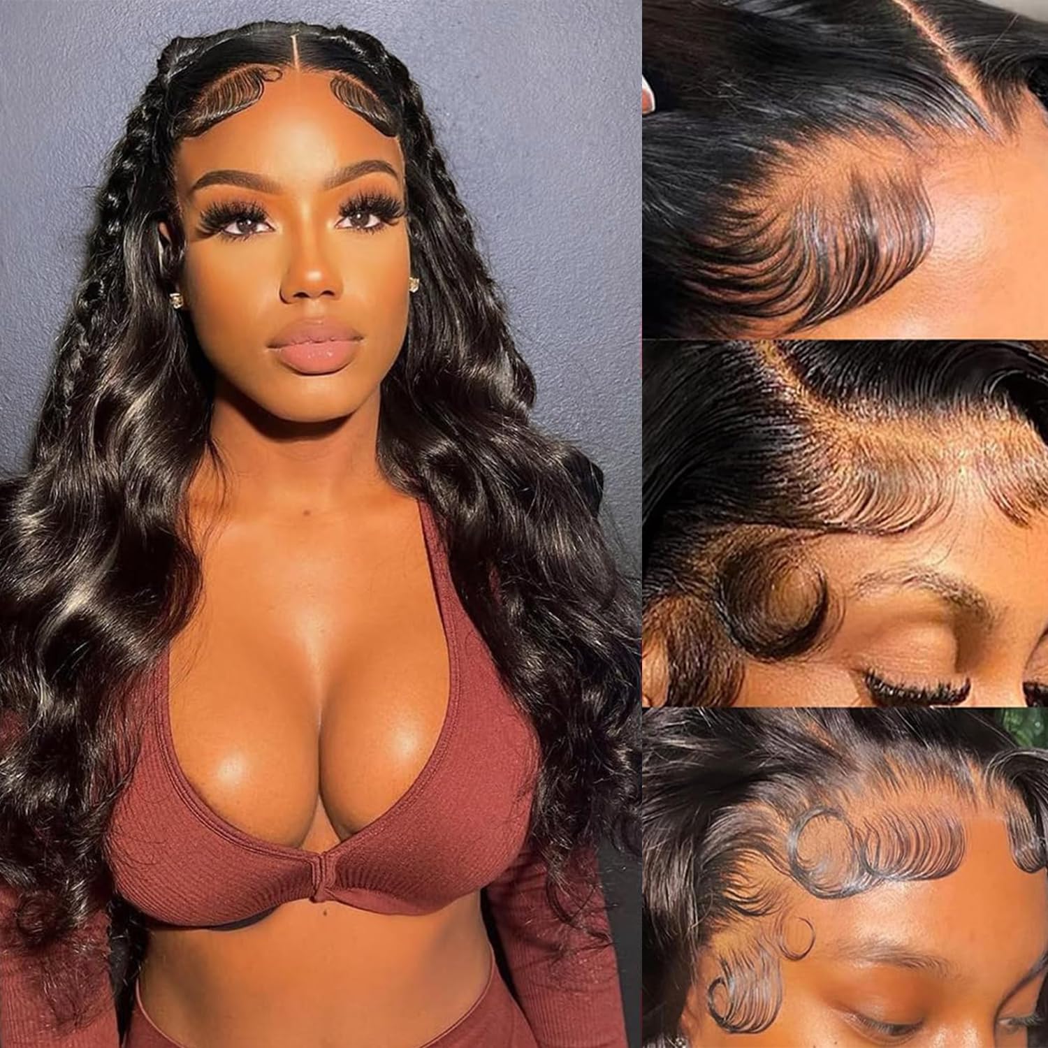 Detalle 2 de Oxcart Human Hair Lace Front Wig, 28 Inch