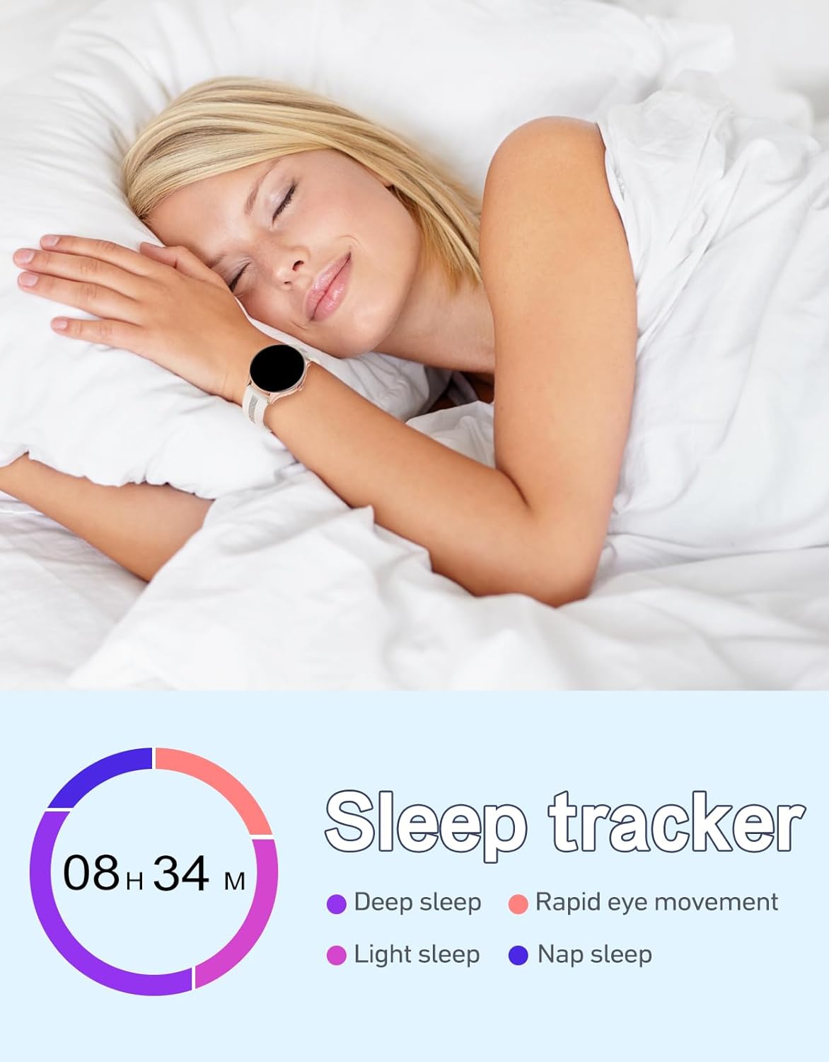 Detalle 1 de HUAKUA Smartwatch donna Bluetooth