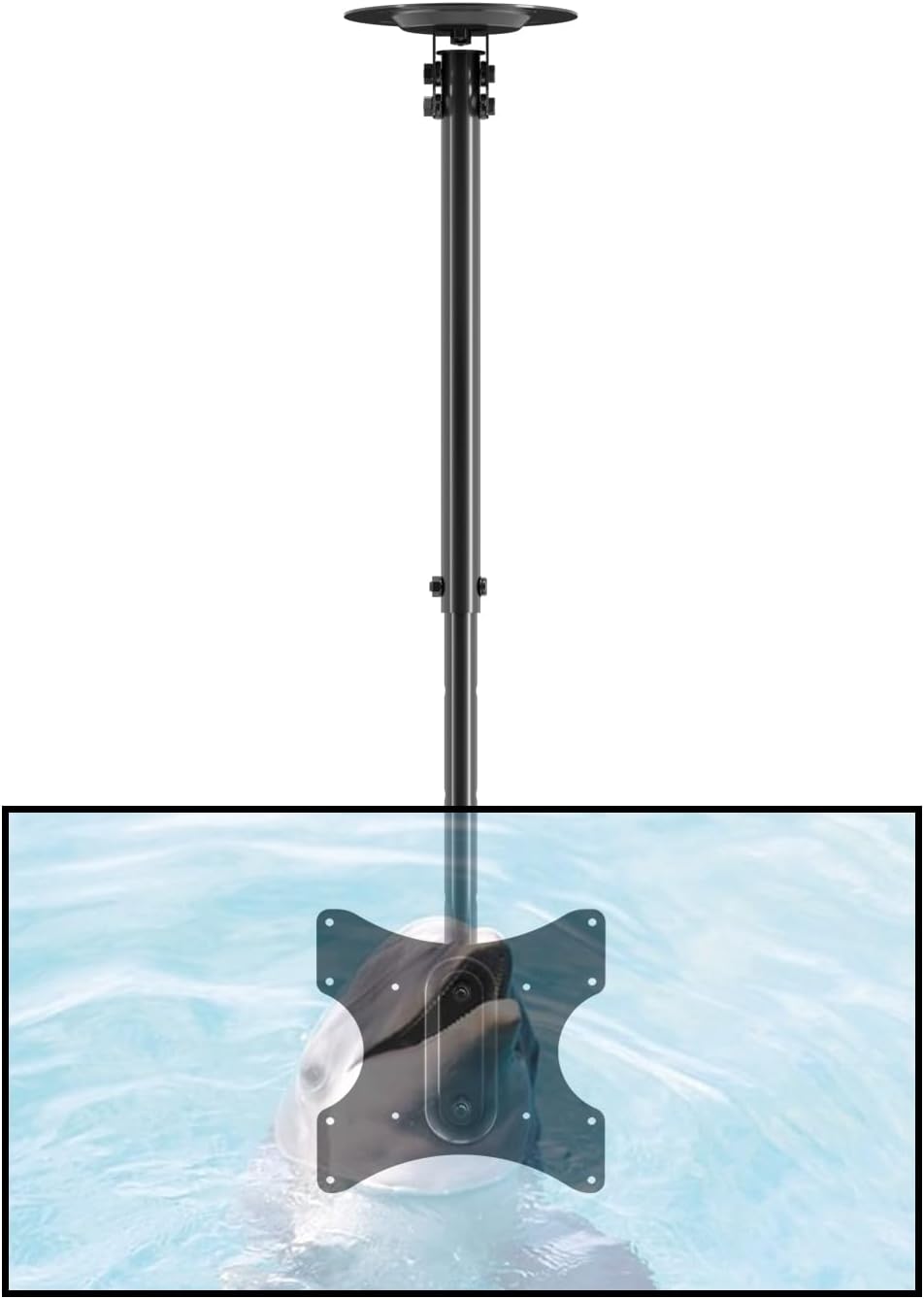 Detalle de Suptek MC3260 Supporto TV da soffitto regolabile 23–43" con VESA fino a 200x200 e carico 35 kg