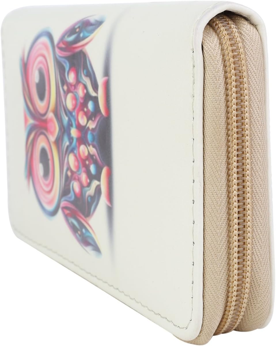 Detalle de Portafoglio donna gufo universo beige DonDon 19 cm