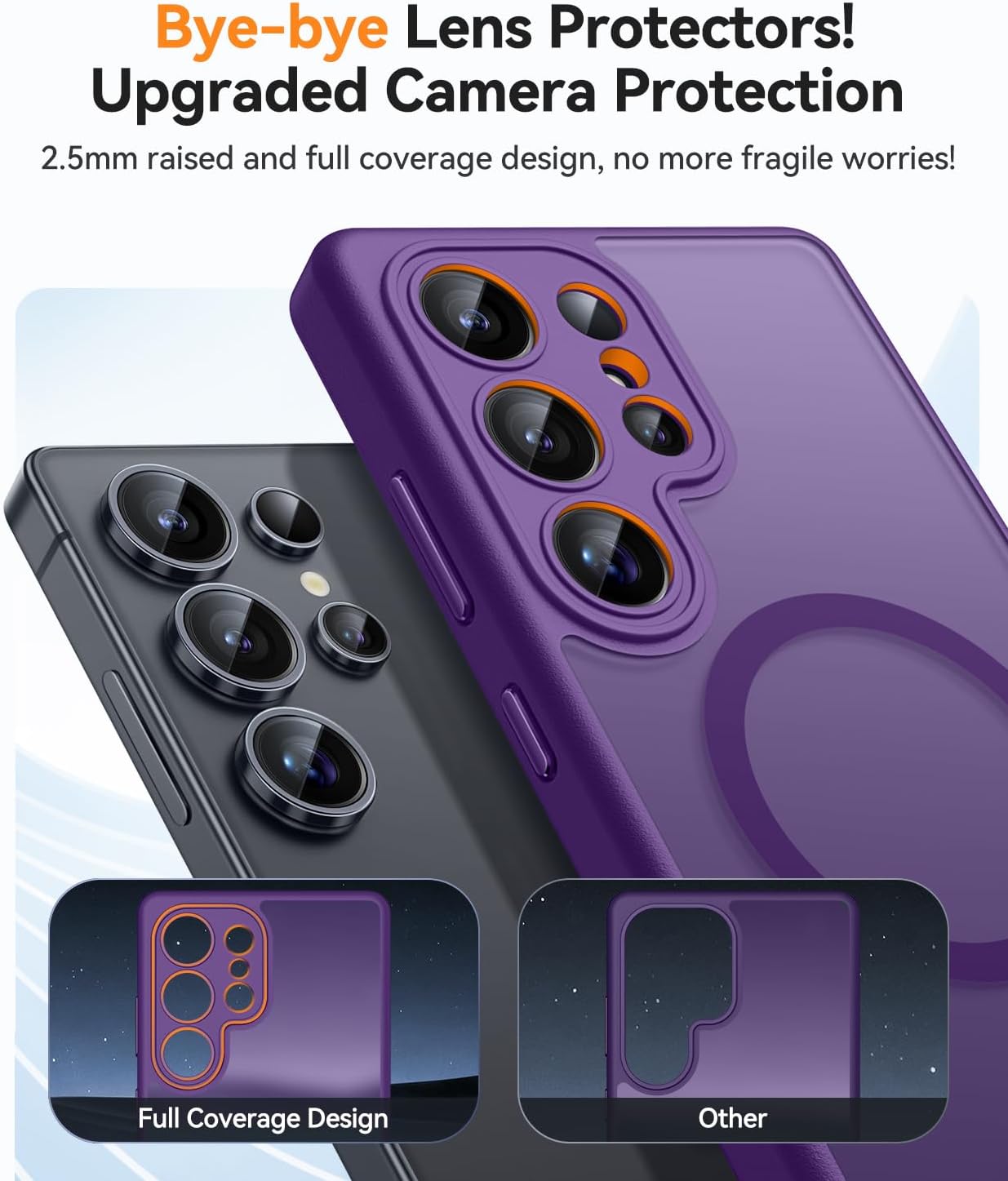 Thumbnail 2 de CANSHN Magnetica Cover per Samsung Galaxy S23 Ultra (6.8") — Protezione fotocamera a copertura totale, design opaco e magnetico