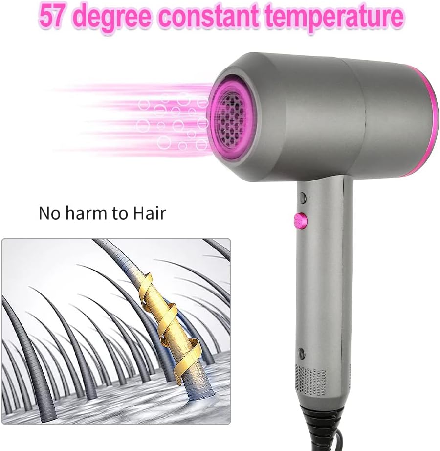 Thumbnail 5 de Faszin Ascigacapelli Professionale con motore AC, 3 temperature e aria fredda (1 diffusore + 2 concentratori) grigio