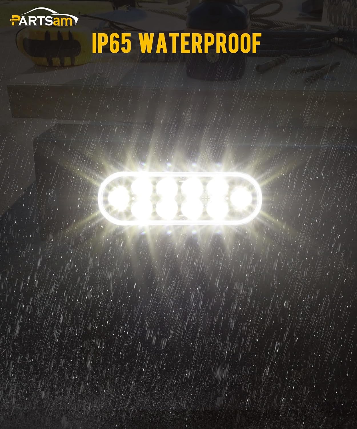 Thumbnail 4 de Partsam oval LED trailer lights, 6-inch