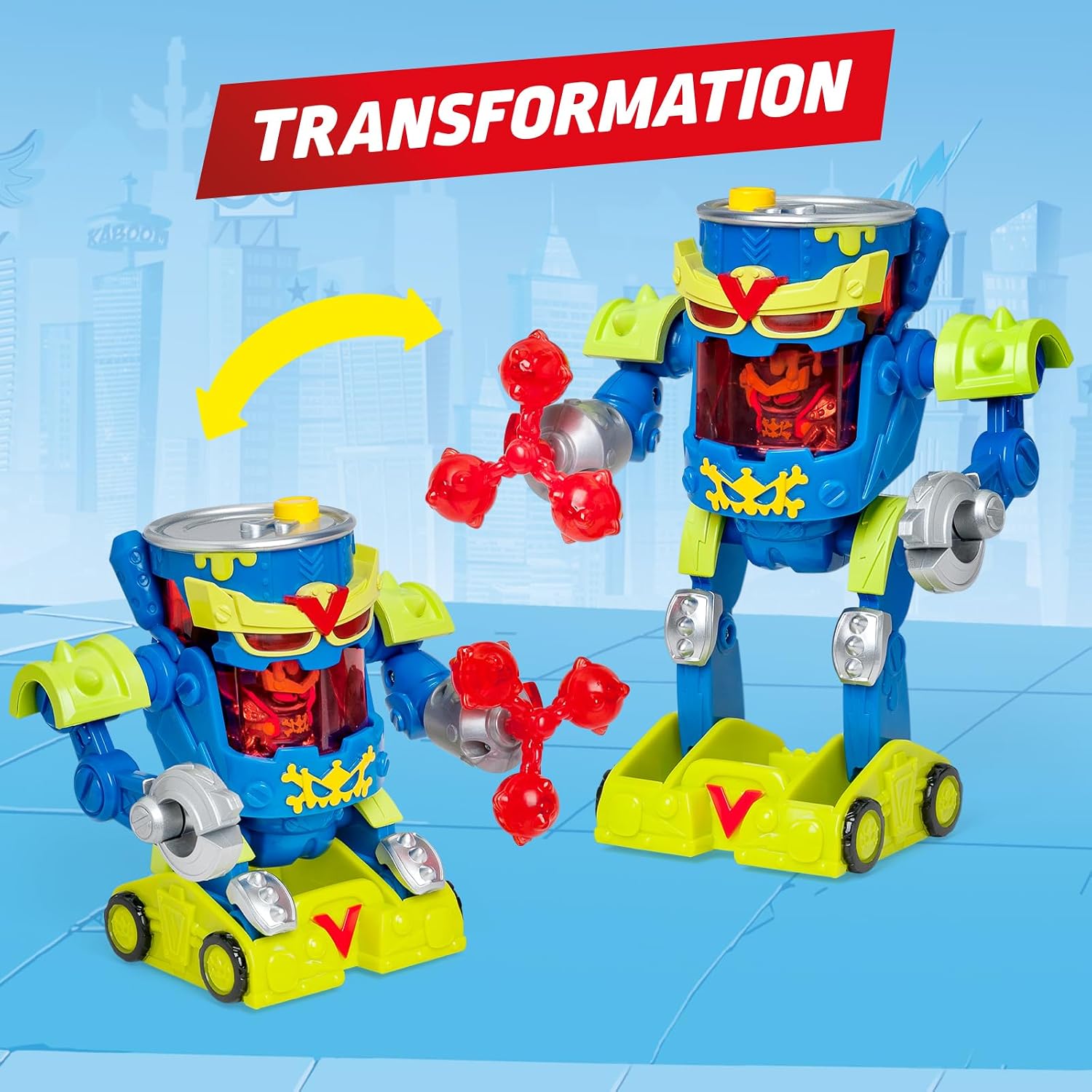 Detalle de SUPERTHINGS Ultra Striker Mr. King robot playset from Superthings Kazoom Power