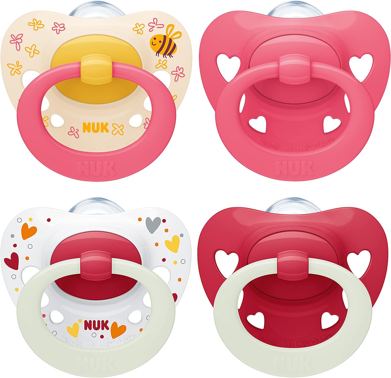 Detalle de NUK Signature Day & Night chupete ❤️ | 18-36 meses | Brilla en la oscuridad