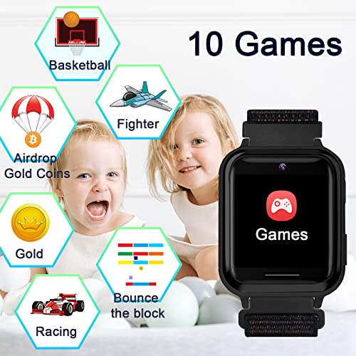 Thumbnail 5 de Smartwatch para niños PTHTECHUS (3 a 12 años) con pantalla táctil, SOS, podómetro, cámara y juegos