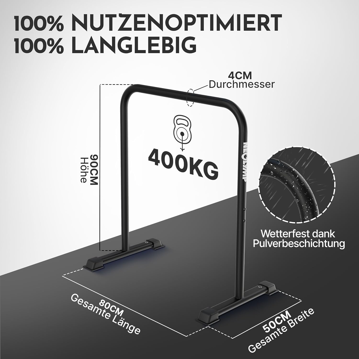 Detalle de NEOLYMP Dip Barren 400 kg 🏋