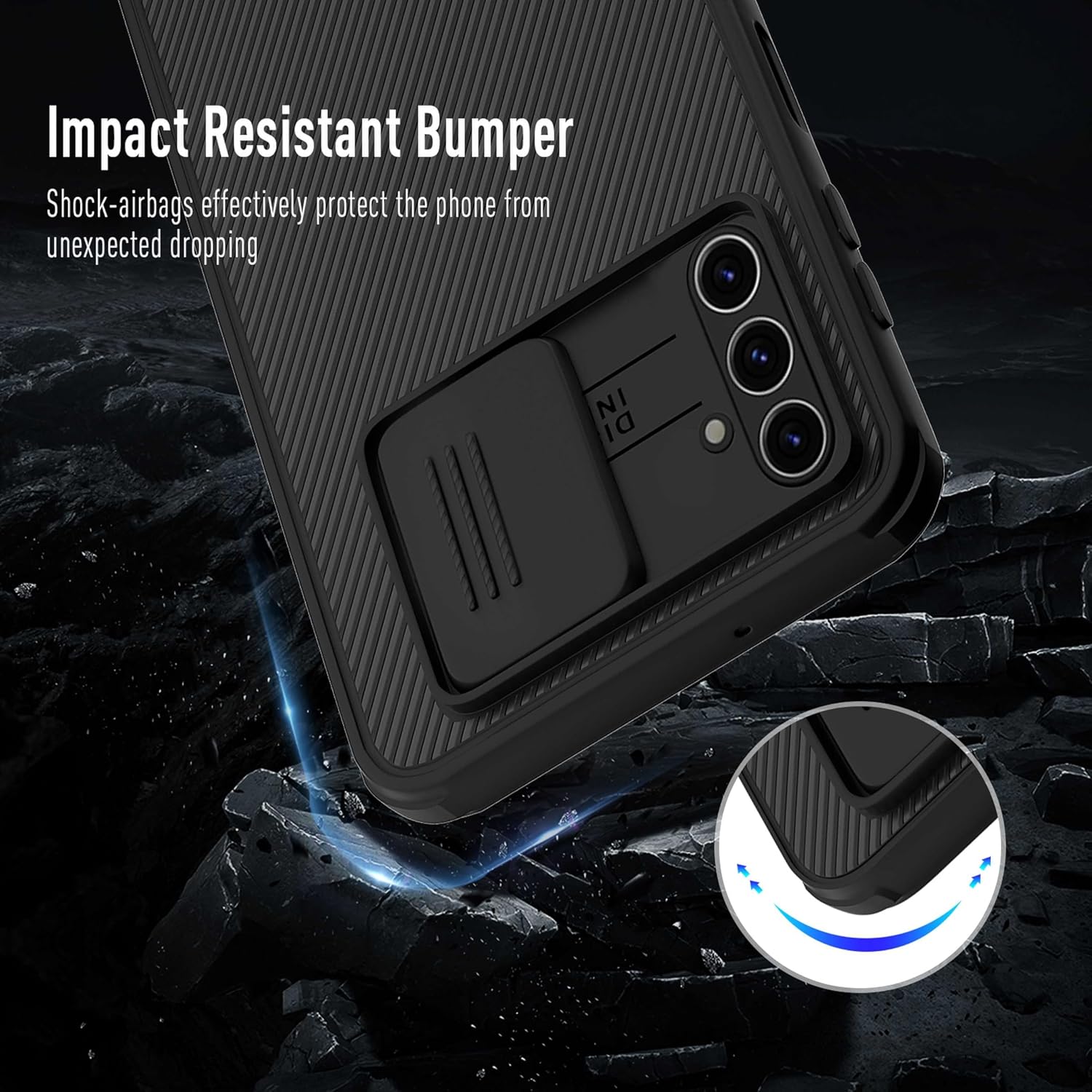 Thumbnail 1 de XTCASE Coque Galaxy S24 5G – Étui mince avec cache optique coulissant et protection caméra