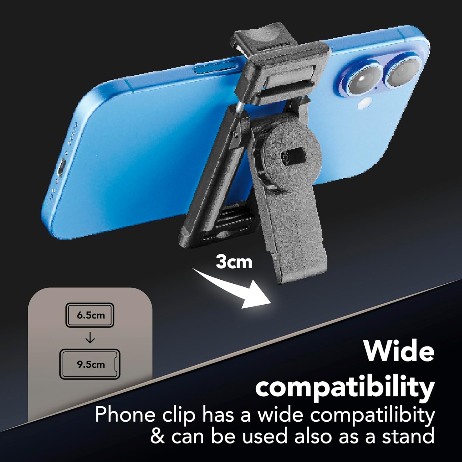 Thumbnail 4 de Cellularline FACECAM – Supporto smartphone con riconoscimento facciale 360° e telecomando Bluetooth