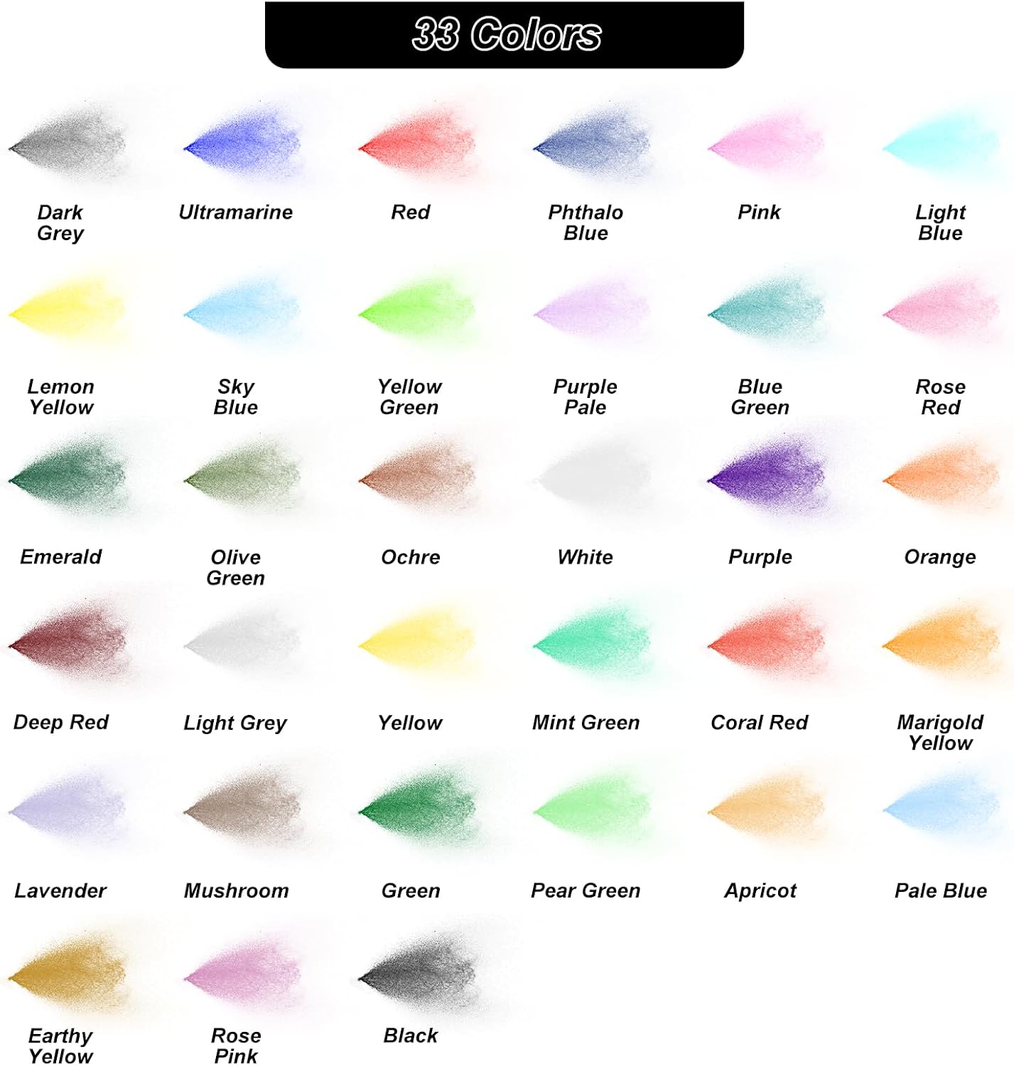 Detalle de HOMY ARTY Airbrush Farbe 54 Farben 🎨