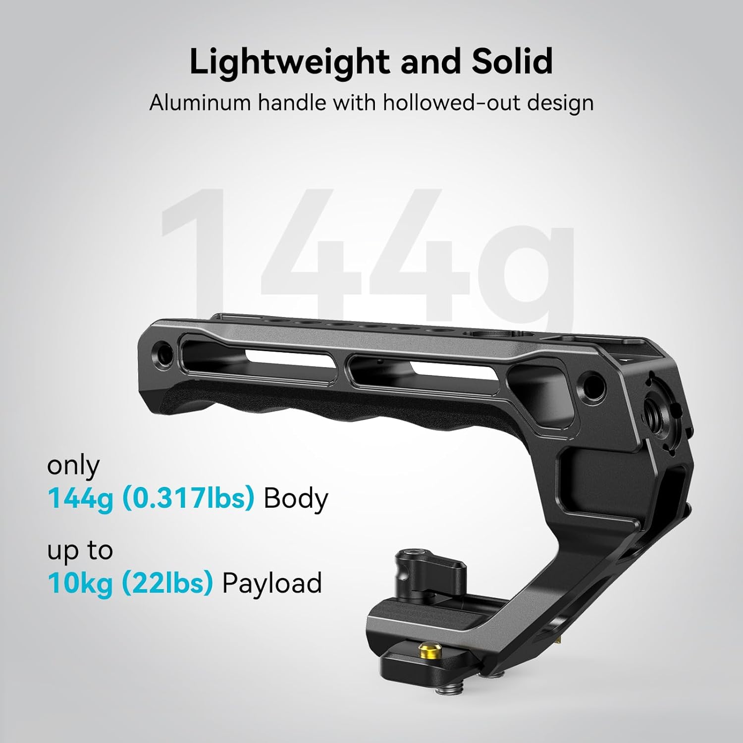 Thumbnail 2 de SMALLRIG Lightweight NATO Top Handle NATO Obergriff 4345 – Schnellverschluss-Griff mit 50‑mm‑NATO-Schiene und 5 Kaltschuhen