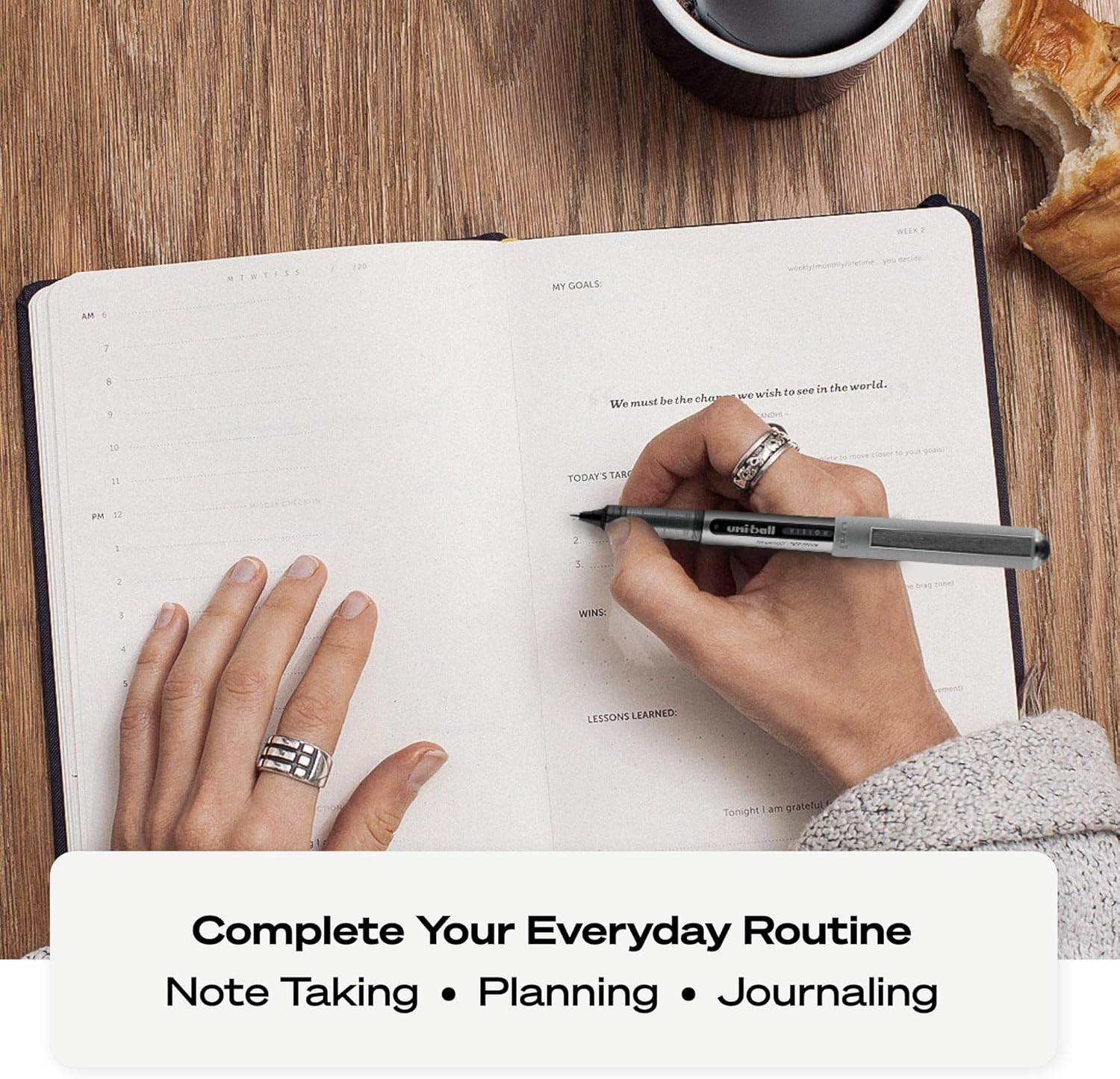 Thumbnail 3 de uni-ball Vision Stick Roller Ball Pens 0.7mm, Pack of 4 🖊️