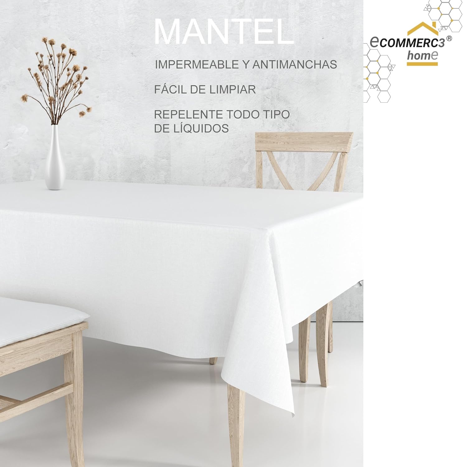 Thumbnail 5 de ECOMMERC3 Mantel Antimanchas 100x140 cm