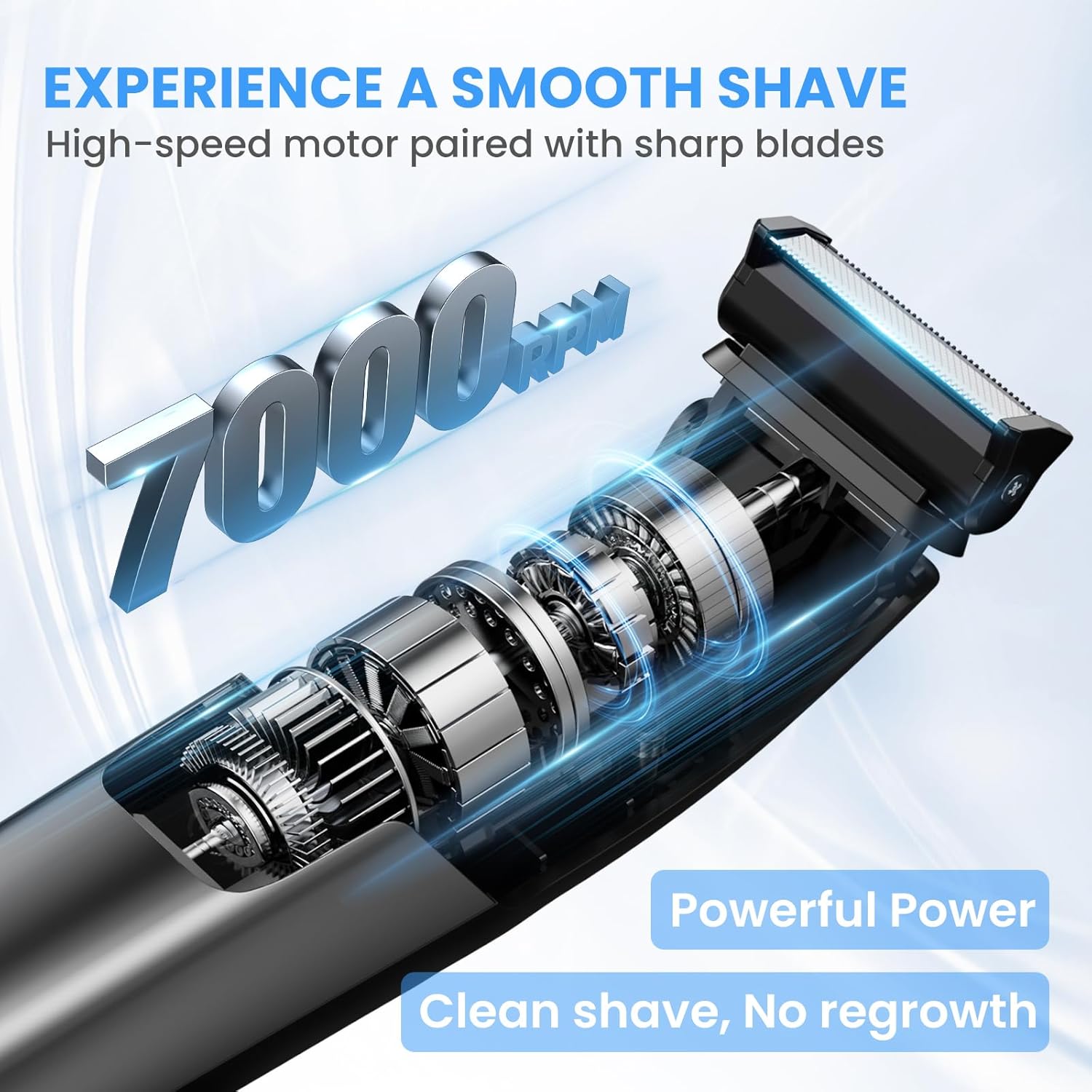 Thumbnail 1 de MAXGROOM 2-in-1 Manscape Body Hair Trimmer for Men (IPX6 Waterproof, 7000RPM, USB-C)