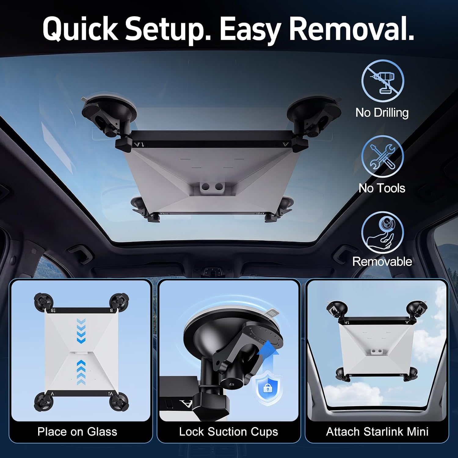 Thumbnail 4 de Starlink Mini Suction Cup Mount 1pc